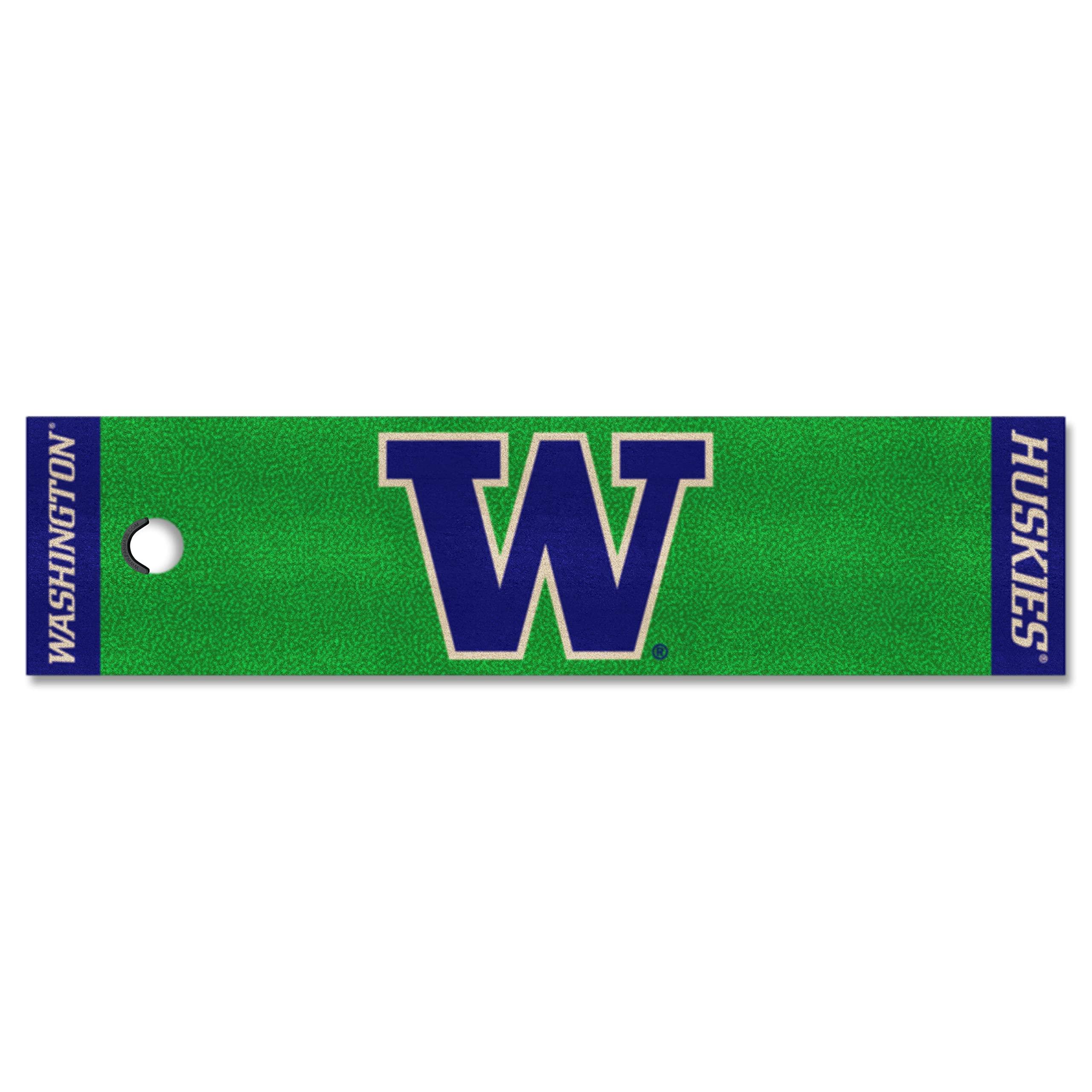 FANMATS 15206 Washington Huskies Putting Green Mat - 1.5ft. x 6ft.