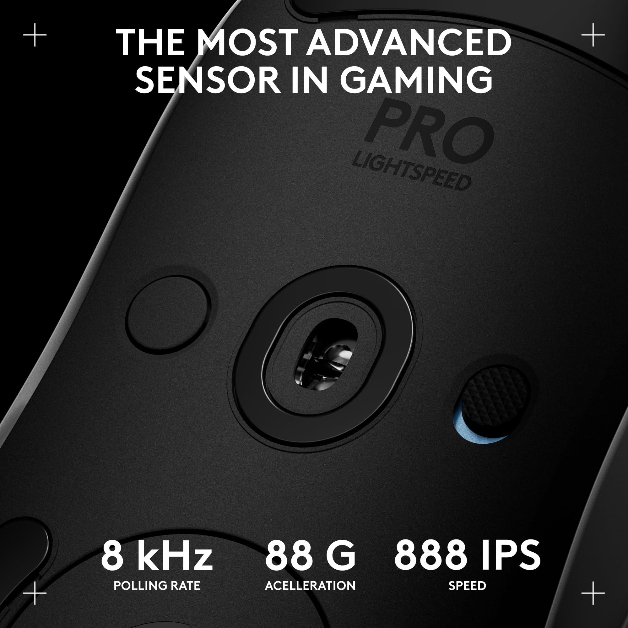 Logitech G PRO 2 Lightspeed Wireless Gaming Mouse, Right- or Left-Handed Mouse with up to 4 Customizable and Switchable Magnetic Side Buttons, 44K DPI Sensor, USB-C Charging, for PC/Mac - White - Image 4