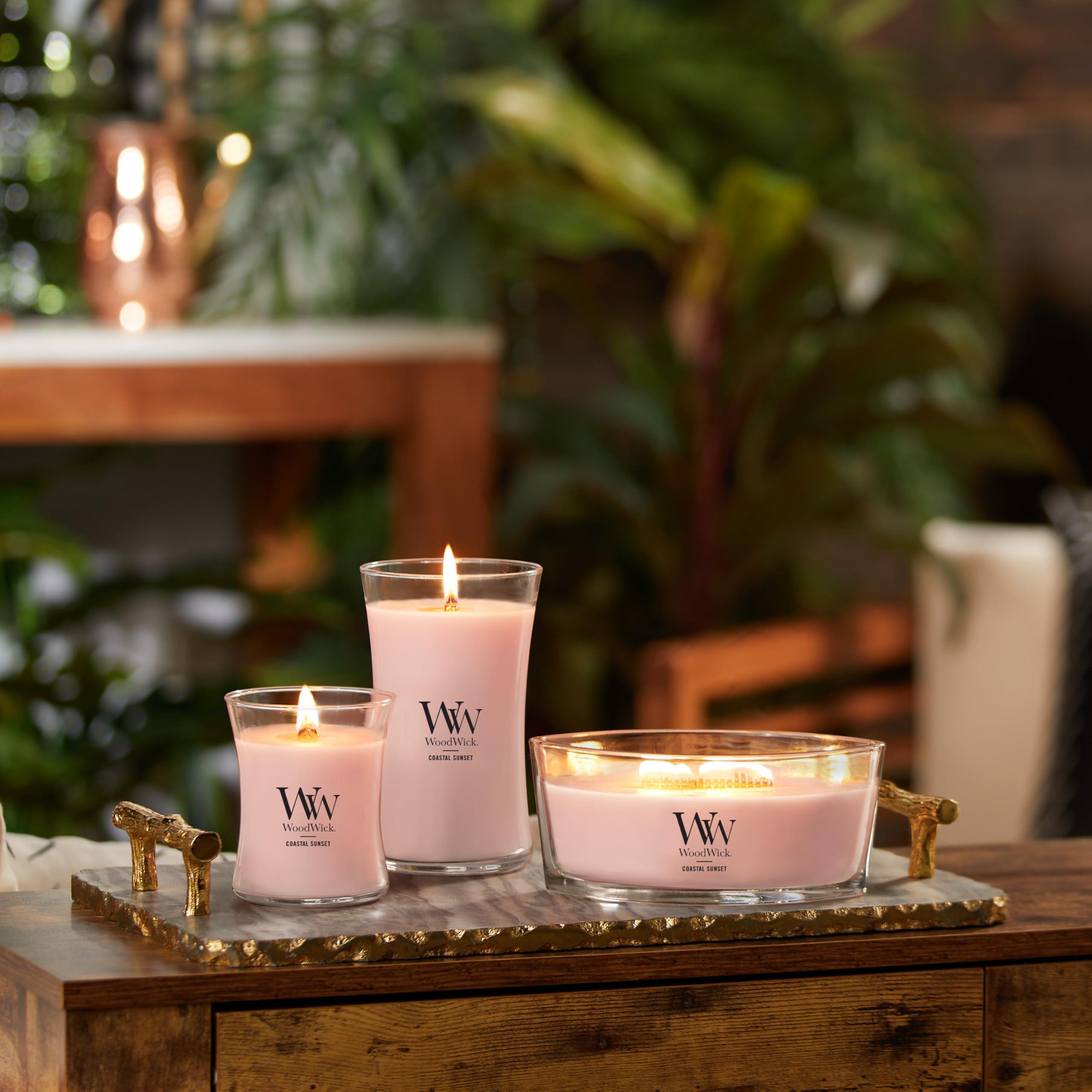 WoodWick Medium Hourglass Candle Vanilla Sea Salt Scented Premium Soy-Blend Wax Pluswick Innovation Wood Wick Ideal for Gifting or Home Decor - Image 6