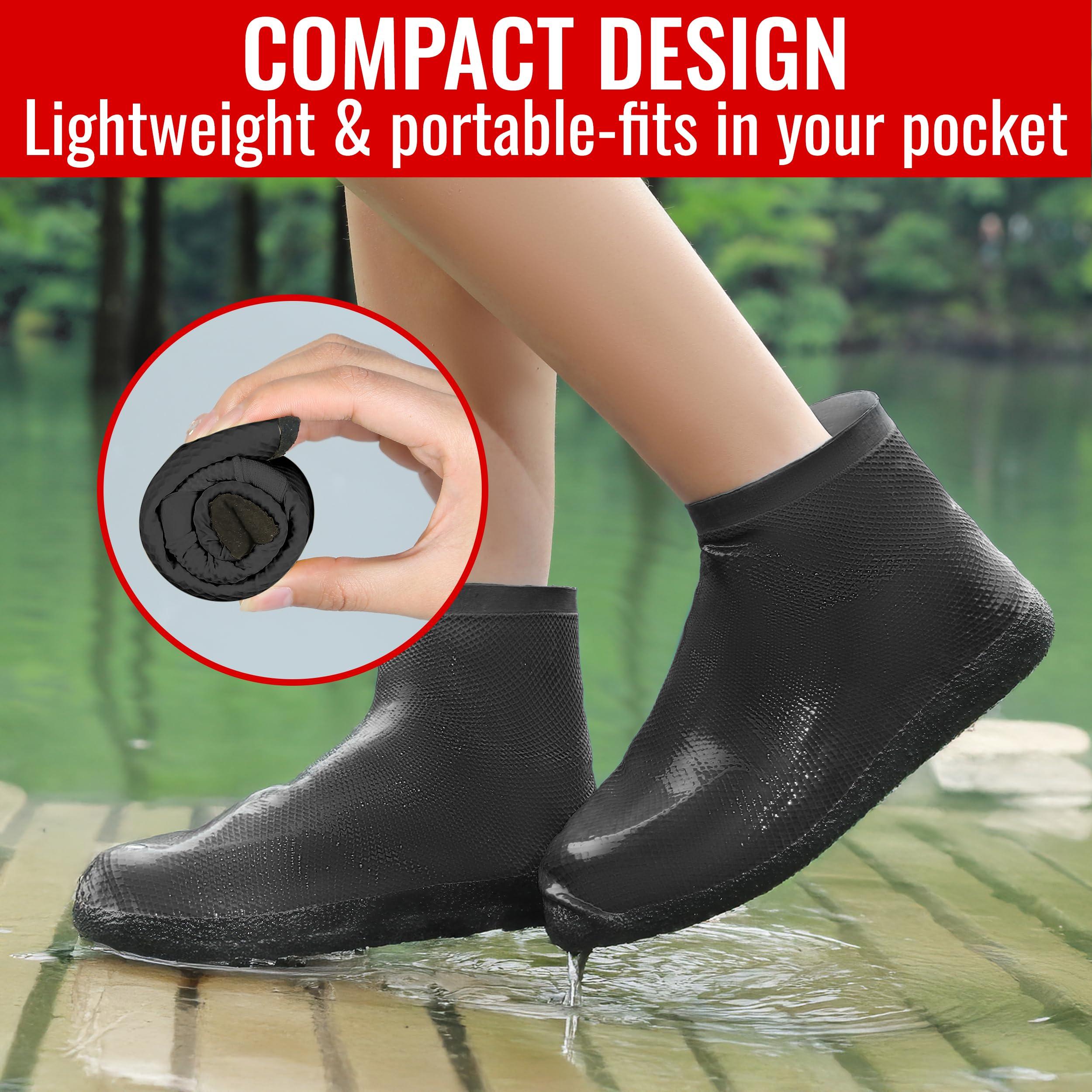 Galashield Rain Shoe Covers | Waterproof Shoe Covers for Men Women | Reusable Galoshes Overshoes - Image 4