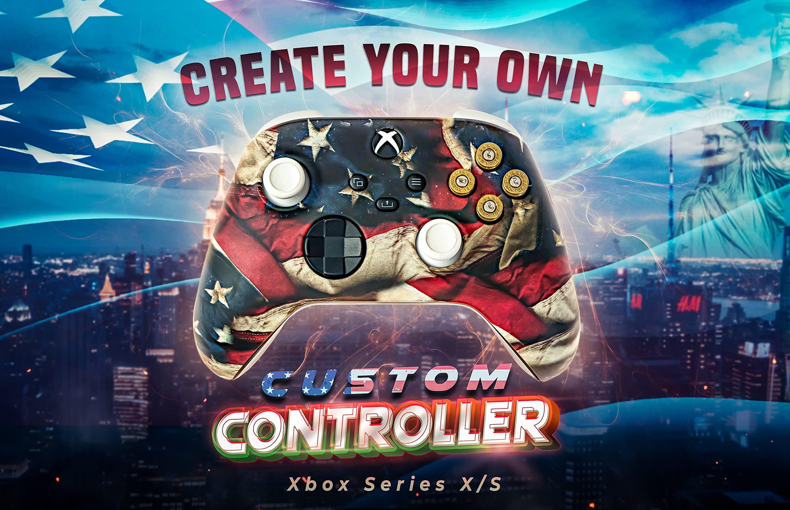 Controller Bullet Buttons for Xbox One Series X S - Made with Real 9MM Spent Bullet Casings - Includes Tools - Image 3