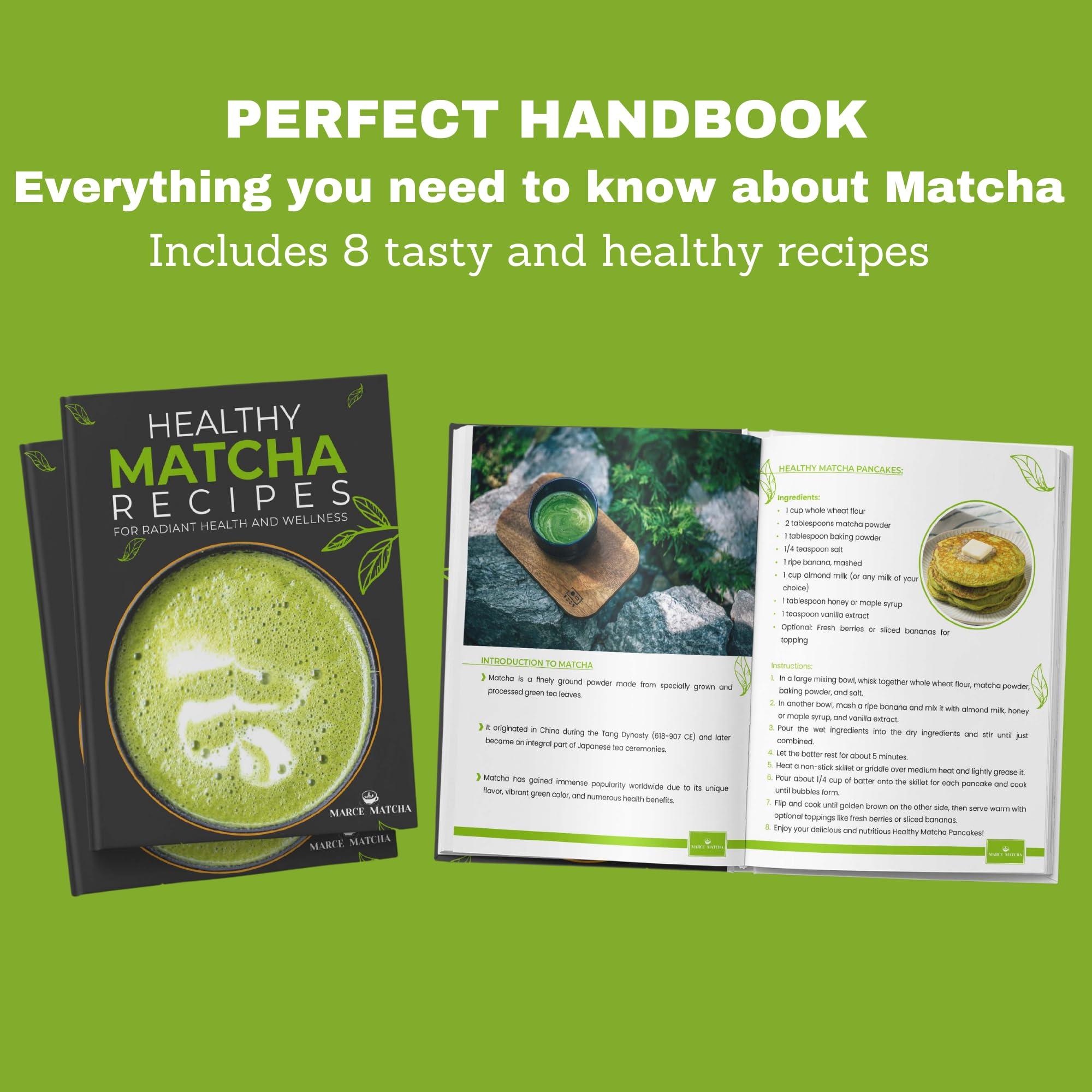Marce Matcha Whisk Set- Matcha Set includes Matcha Whisk and Bowl (Matcha Bowl), Sifter, Holder and Scoop- The Perfect Bamboo Whisk for Matcha Tea (White) - Image 6