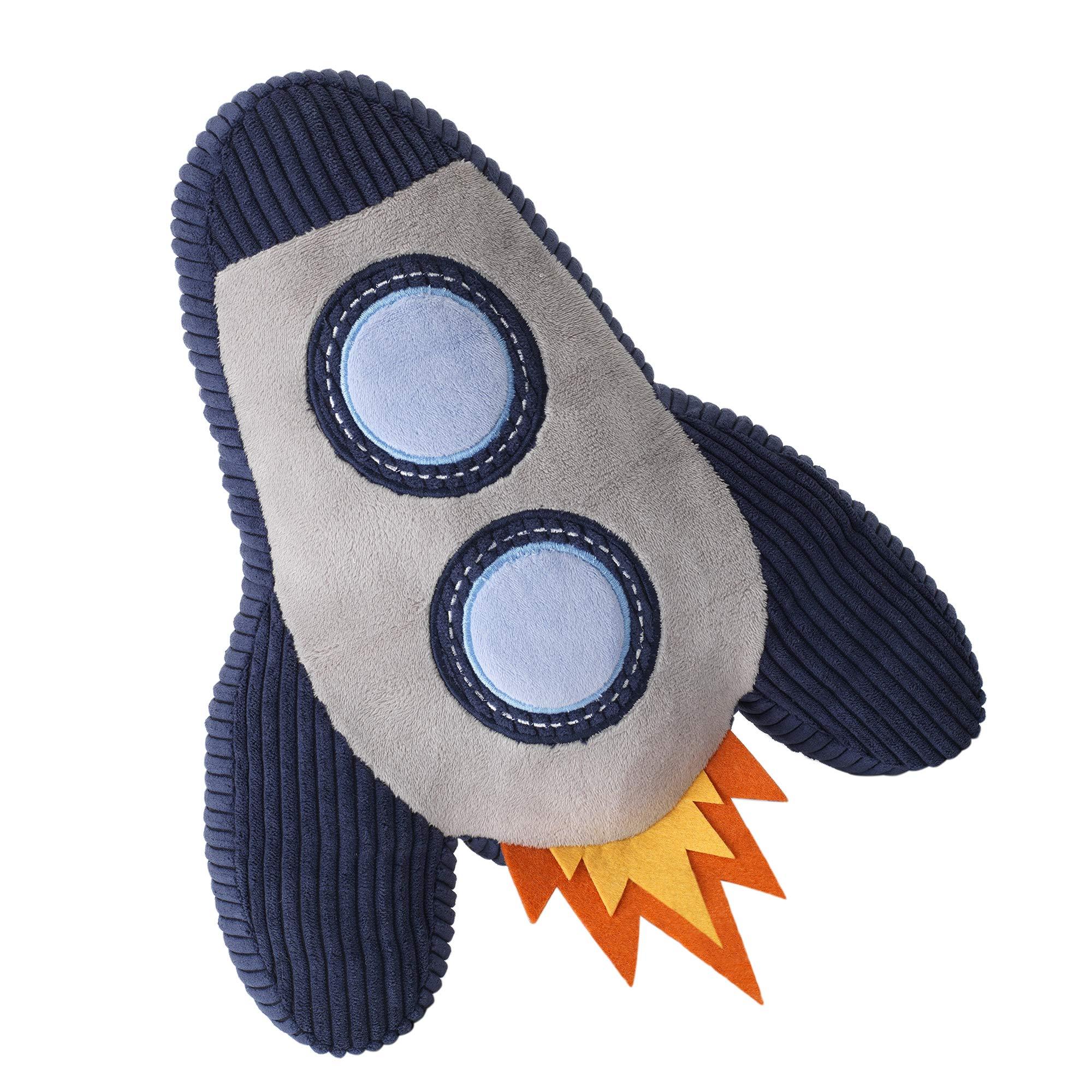 Lambs & Ivy Milky Way Rocket Ship Nursery Throw Pillow Plush - Image 4