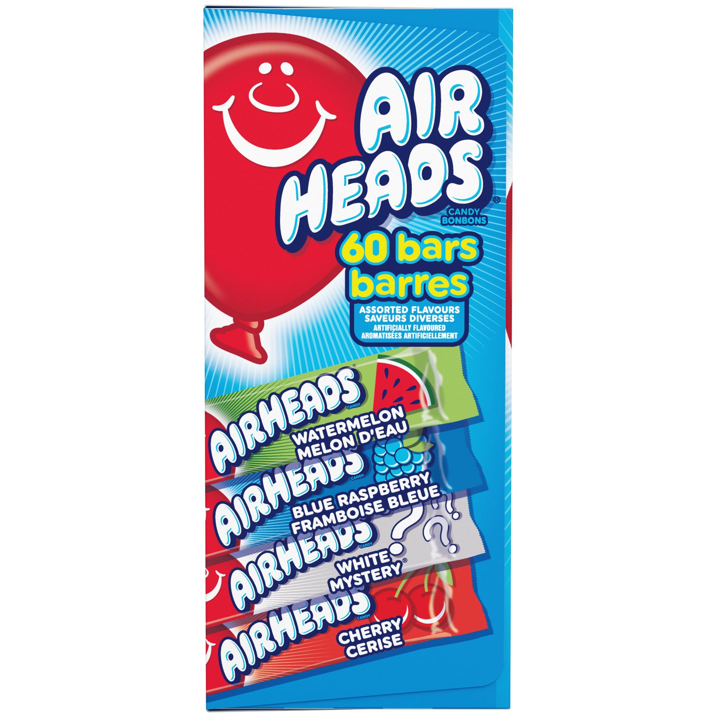 Airheads Candy Bars, Variety Bulk Box, Chewy Full Size Fruit Taffy, Gifts, Holiday, Parties, Concessions, Pantry, Non-Melting, Party, 60 Individually Wrapped Full Size Bars - Image 5