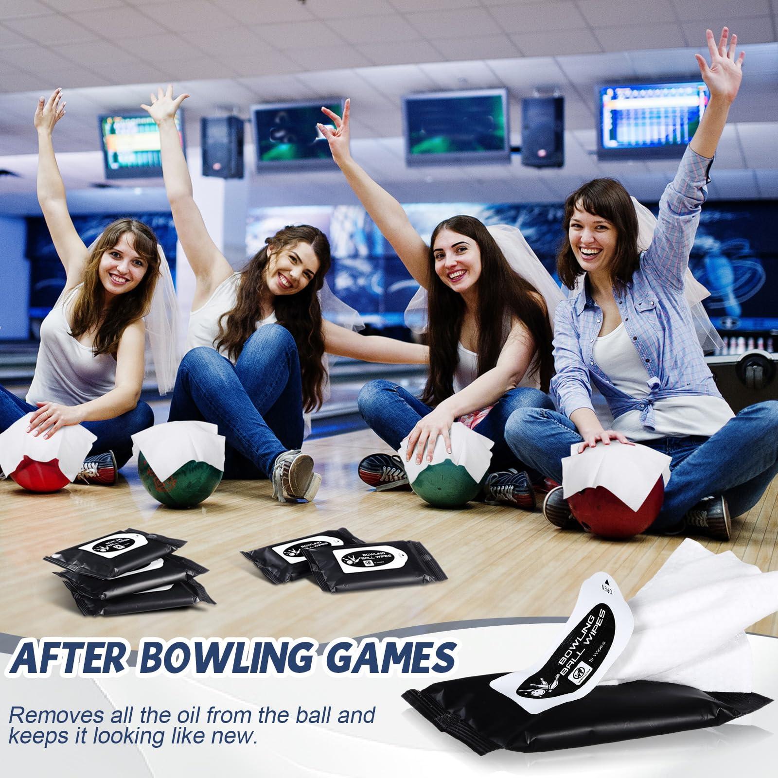 Bowling Ball Cleaner Kit Portable Cleaner Wipes Bowling Towels to Wipe Off Ball Speed Wipe Removes Dirt Oil - Image 6