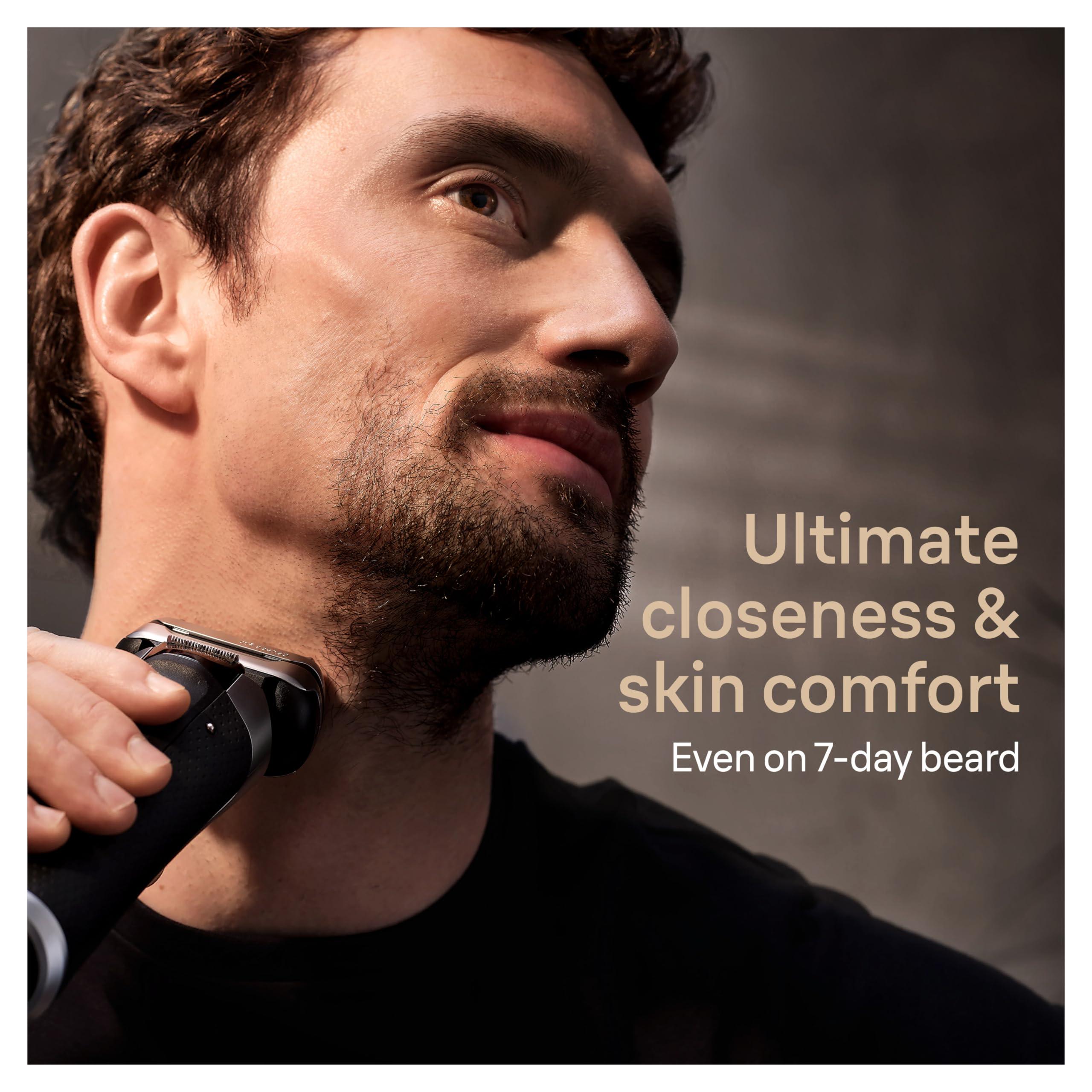 Braun Series 9 PRO+ 9577cc Electric Razor for Men, 5 Pro Shave Elements & Precision Long Hair Trimmer, 6in1 SmartCare Center, PowerCase for Mobile Charging, Wet & Dry, 60min Battery Runtime - Image 4