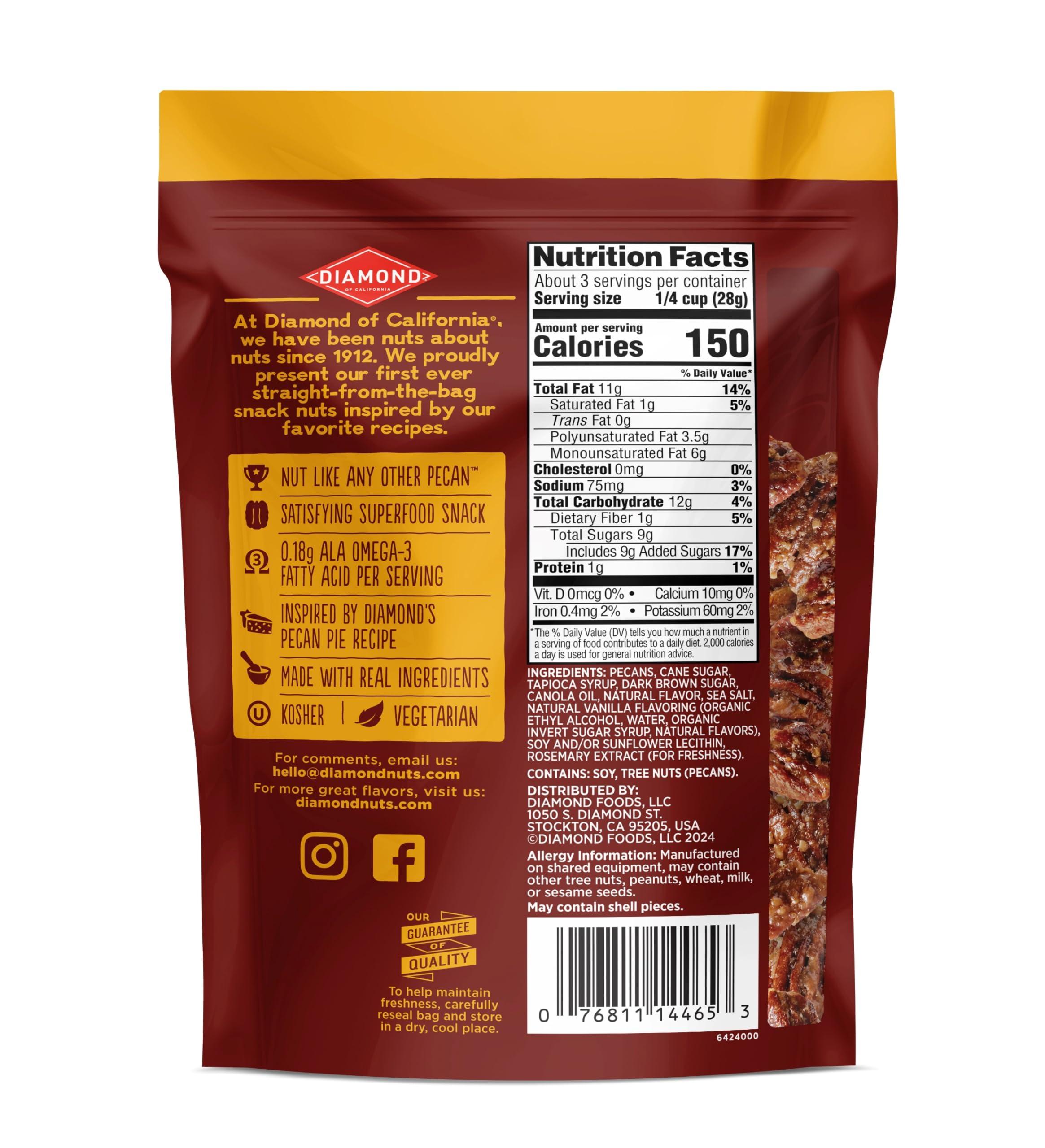 Diamond of California Pecan Pie Pecan Nuts, 3.25 oz. - Image 2