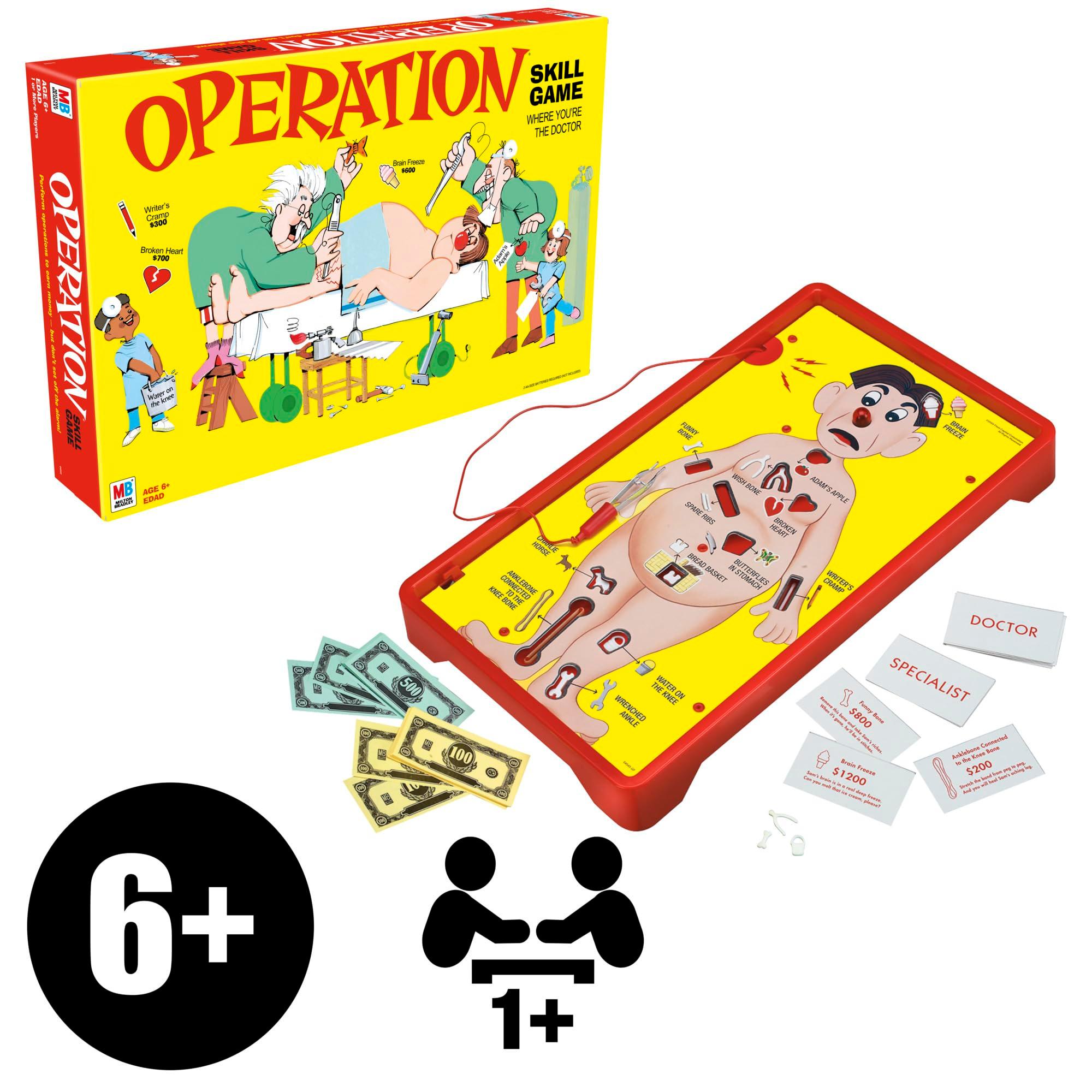 Operation Electronic Board Game, Family Games for Kids Ages 6+, Kids Board Games for 1+ Players, Funny Games for Kids, Kids Gifts (Amazon Exclusive) - Image 9