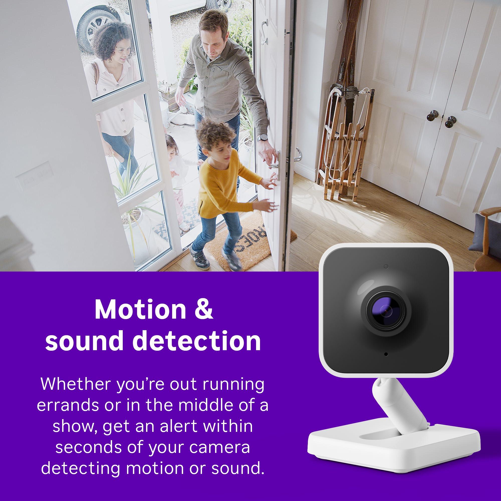 Roku New Indoor Camera 2024 - Home Security - 2-Pack - Wired Security Camera & Pet Monitor with 1080p HD Color Night Vision, Works with Alexa & Google, Motion & Sound Detection, WDR & WiFi 6 - Image 6