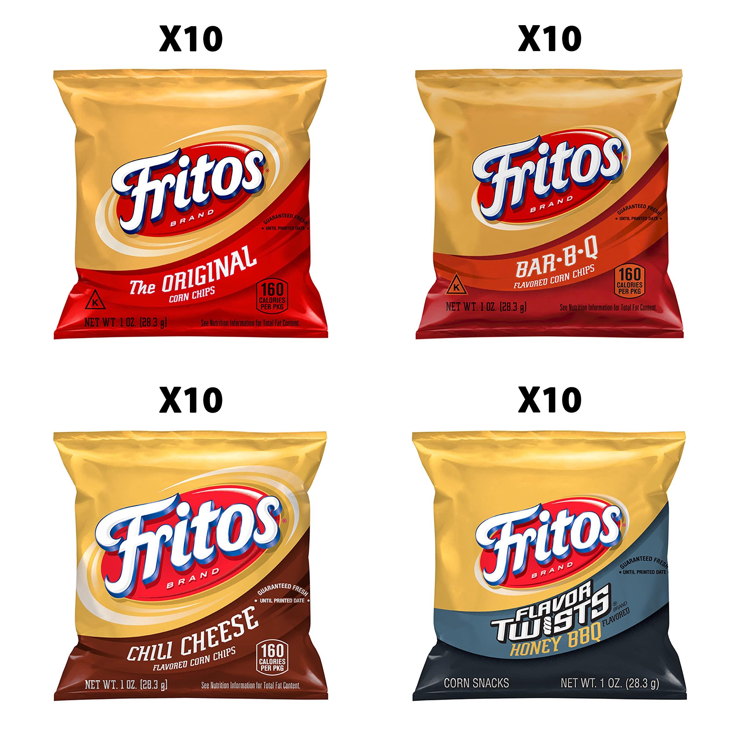 Fritos Corn Chips, Variety Pack, 1 Ounce (Pack of 40) - Image 3