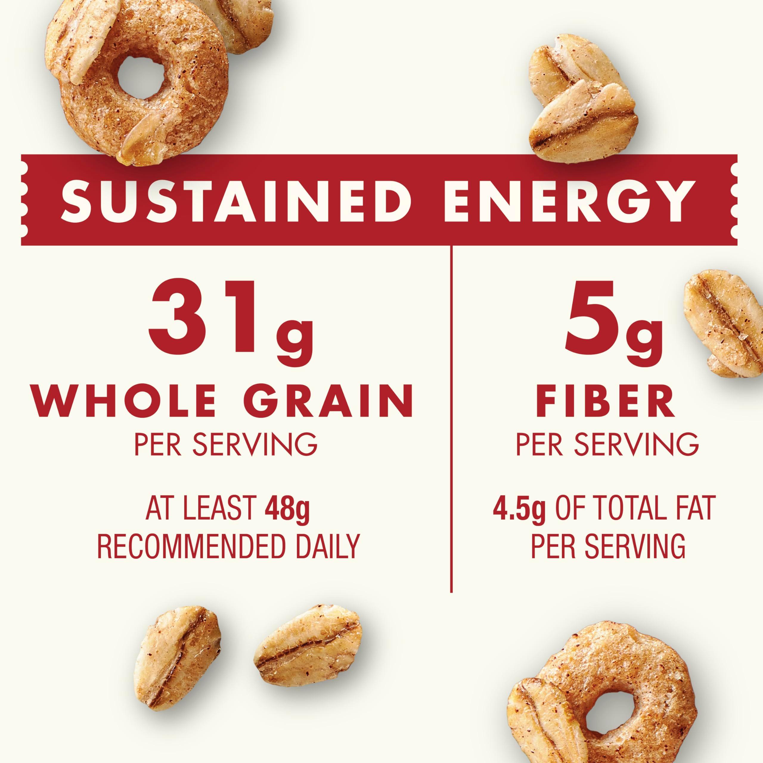 Cascadian Farm Organic Cinnamon Oat Clusters Breakfast Cereal, Made With Whole Grain, Non-GMO, 15 oz - Image 4