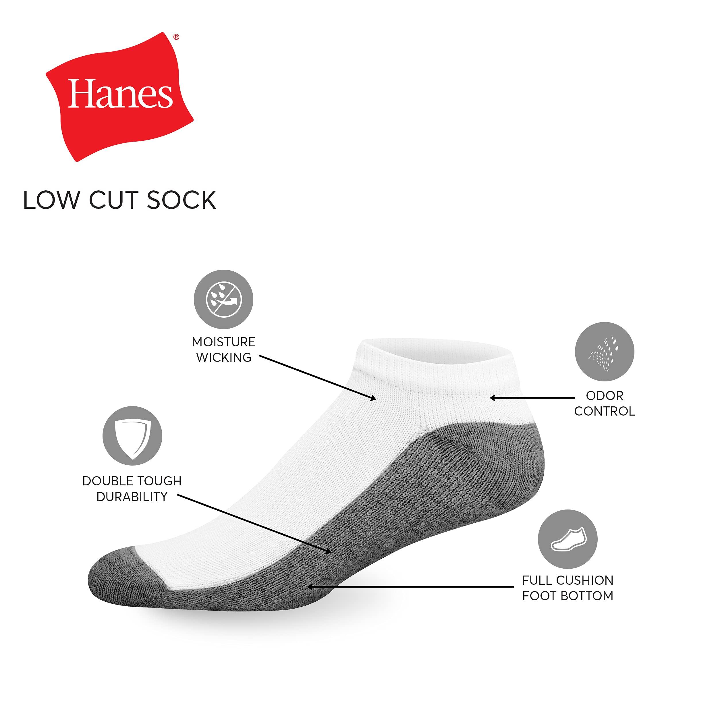 Hanes Men's Max Cushion Low Cut Socks, 6 and 8 Packs - Image 2