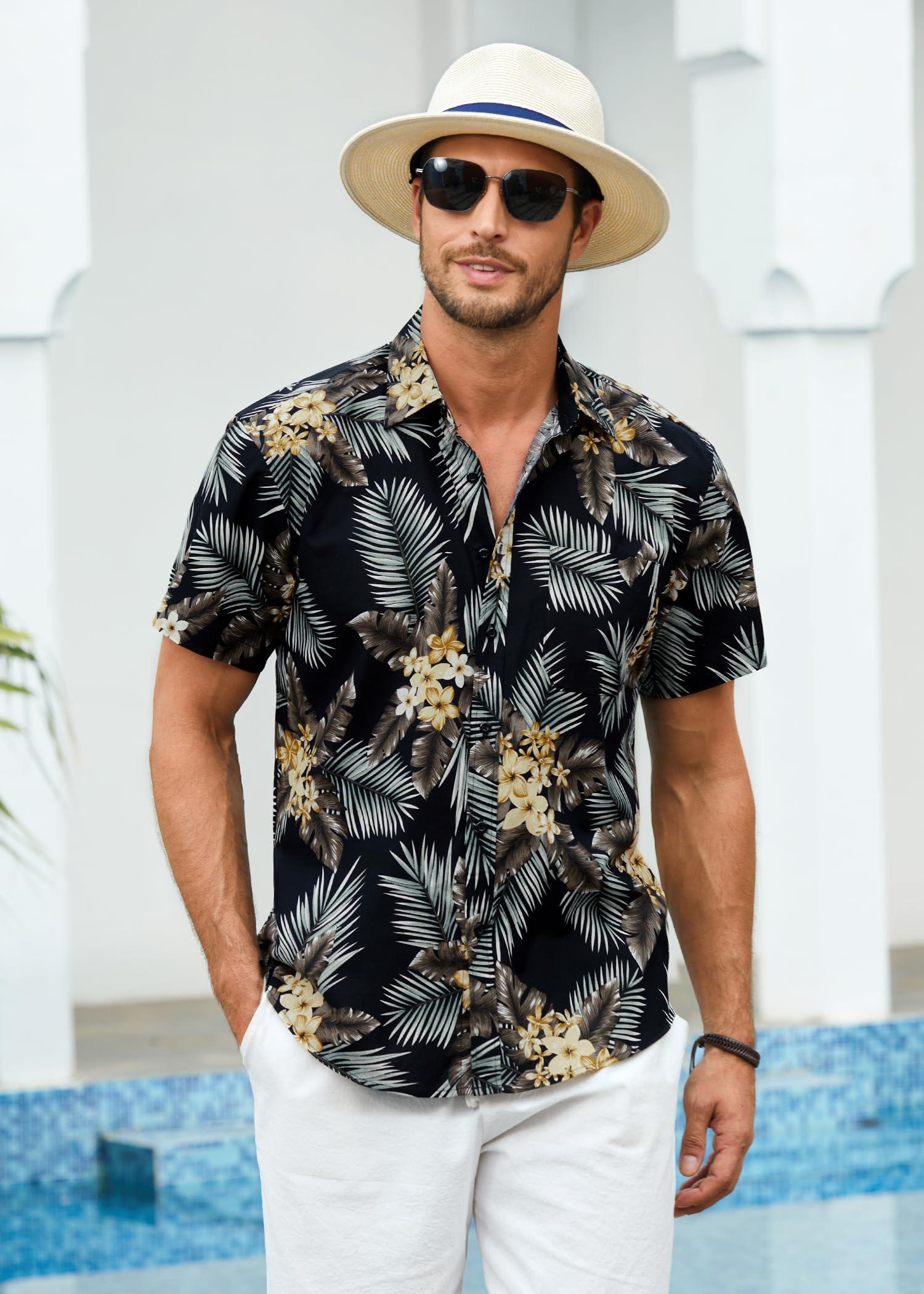 Hawaiian Shirt for Men Short Sleeve Button Down Shirt Men Casual Summer Tropical Beach Aloha Shirts for Men Hawaii Party - Image 7