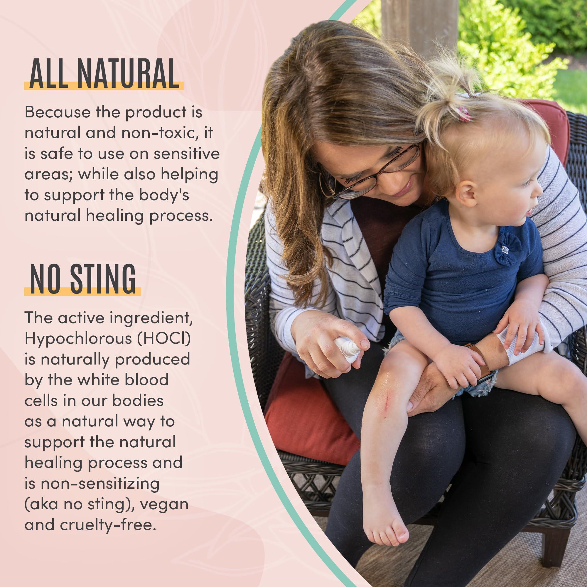 Active Skin Repair Natural, Non-Toxic, No Sting Baby Spray First Aid Safe For Use on Diaper Rash, Baby Acne, Eczema, Cuts, Wounds, Scrapes, and Other Skin Irritations (3 oz. Spray) - Image 5