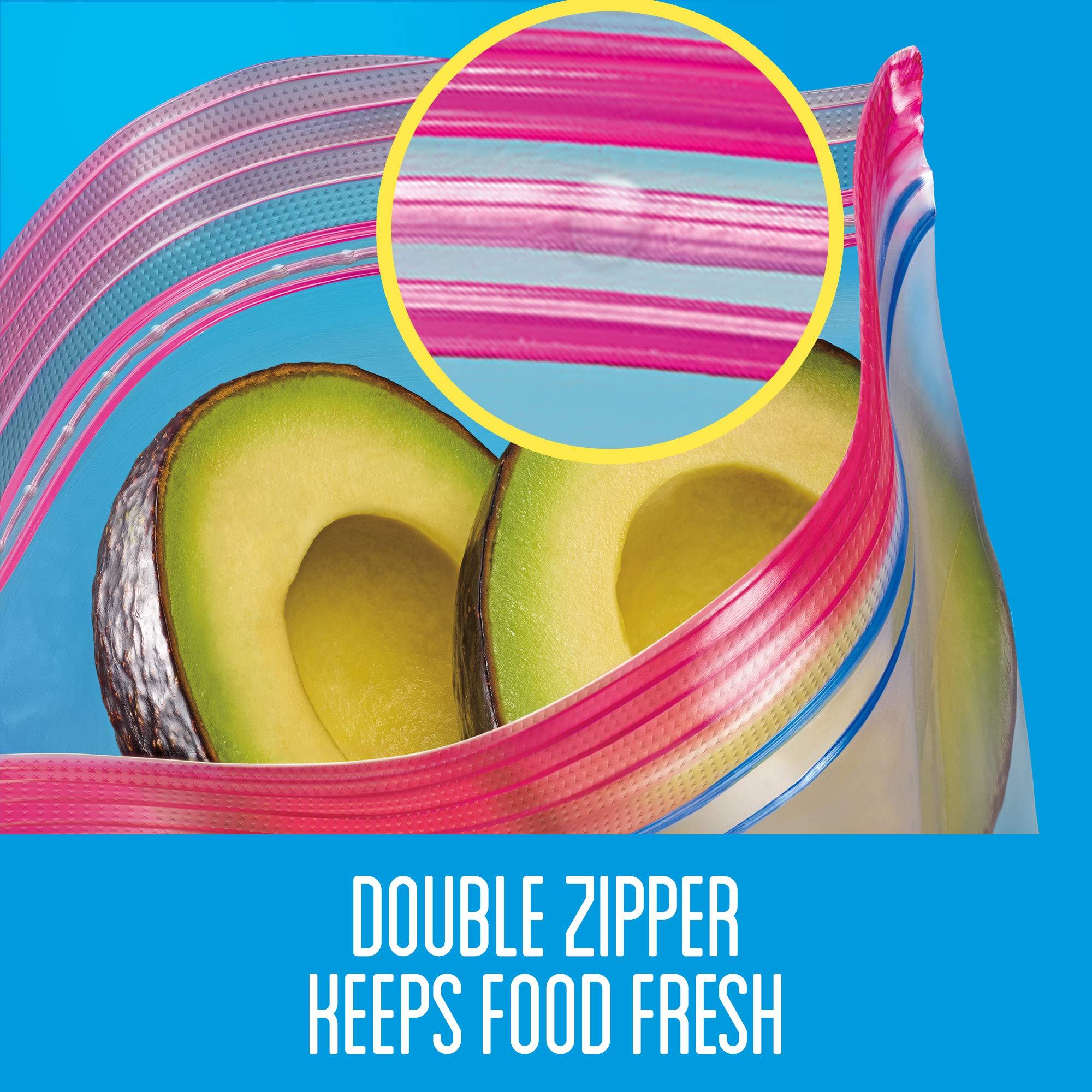Ziploc Storage Bags with New Grip 'n Seal Technology, For Food, Sandwich, Organization and More, Gallon, 38 Count, Pack of 3 (114 Total Bags) - Image 6