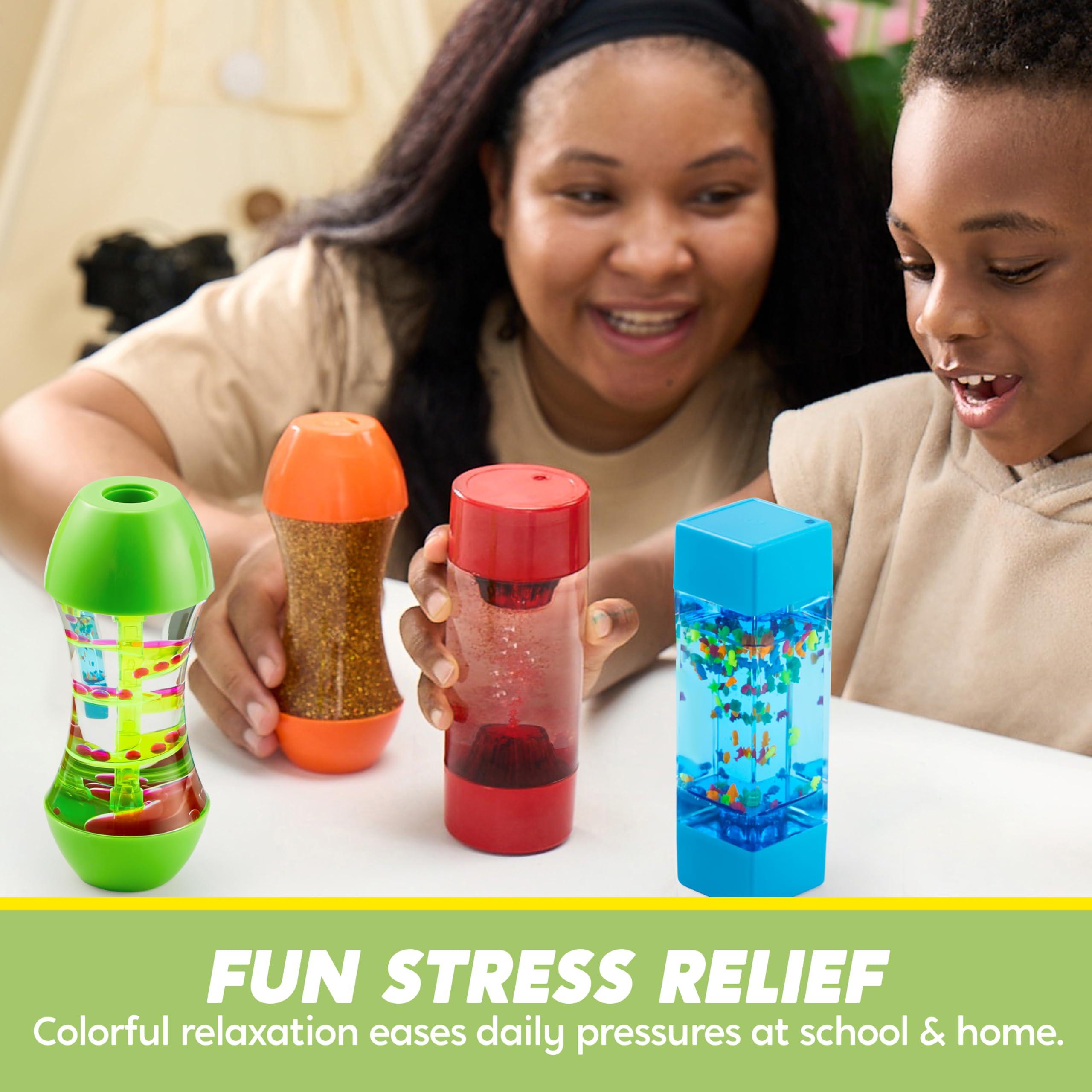 JOYIN 4-Pack Fidget Tubes for Kids, Sensory Tubes, Stress Relief Toy, Speech Therapy Materials, Calming Toys for Children with Autism, Calm Down Corner Supplies, Easter Presents for Toddlers - Image 6