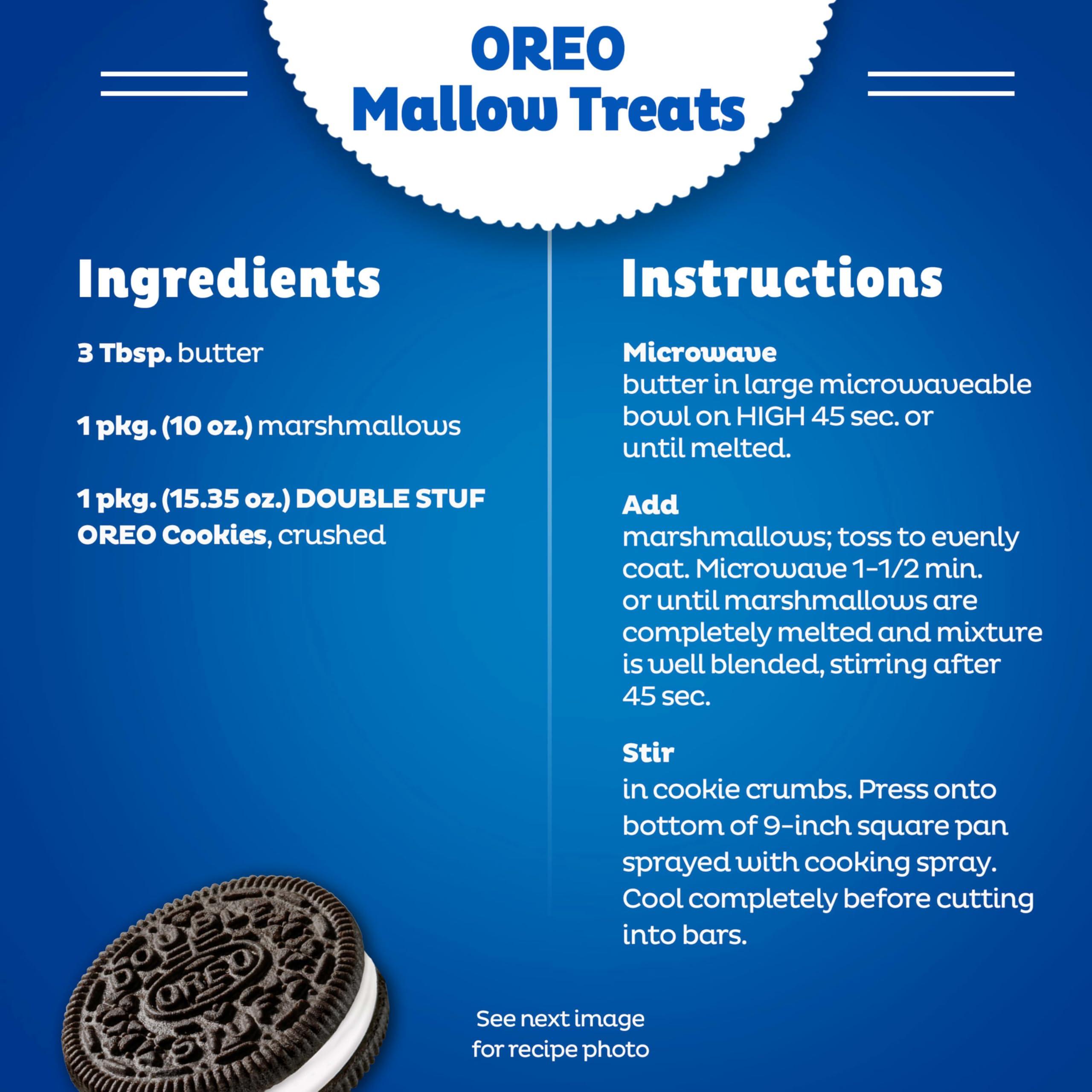 OREO Double Stuf Chocolate Sandwich Cookies, Family Size, 3 Packs - Image 12