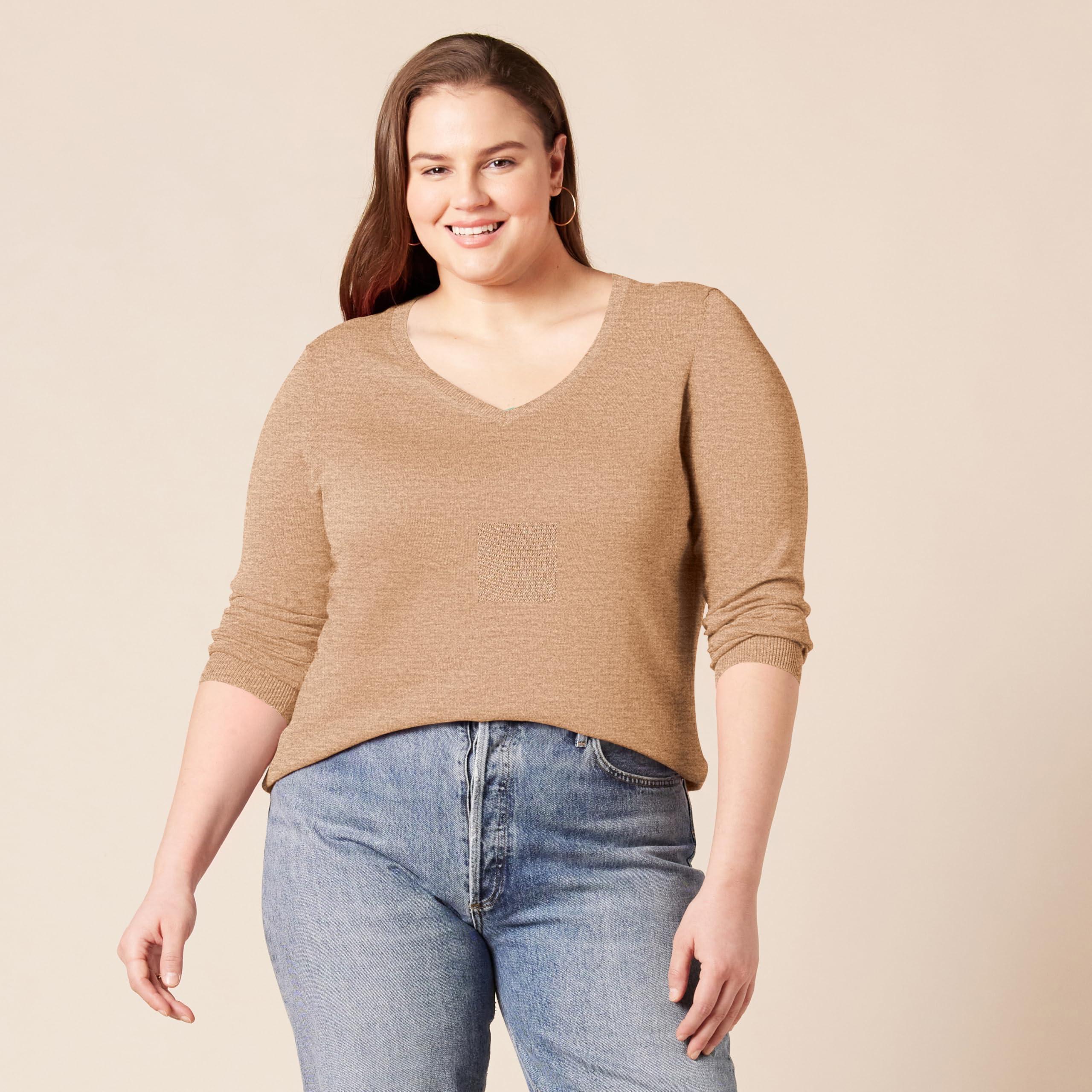Amazon Essentials Women's Classic-Fit Lightweight Long-Sleeve V-Neck Sweater (Available in Plus Size) - Image 6