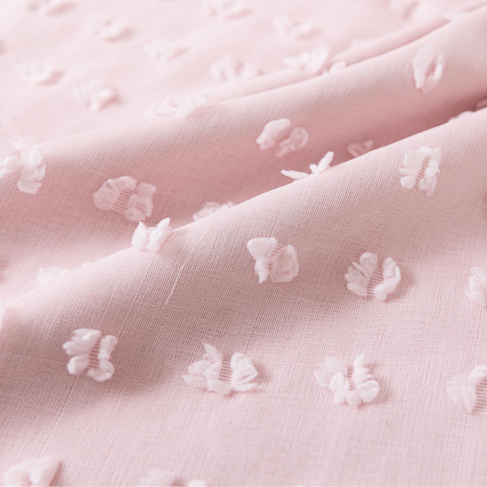 Cottage Core Whimsical Curtains,Pink Fairy Blackout Cottagecore Fancy Curtains for Living Room Bedroom 96 Inches Long - Image 5