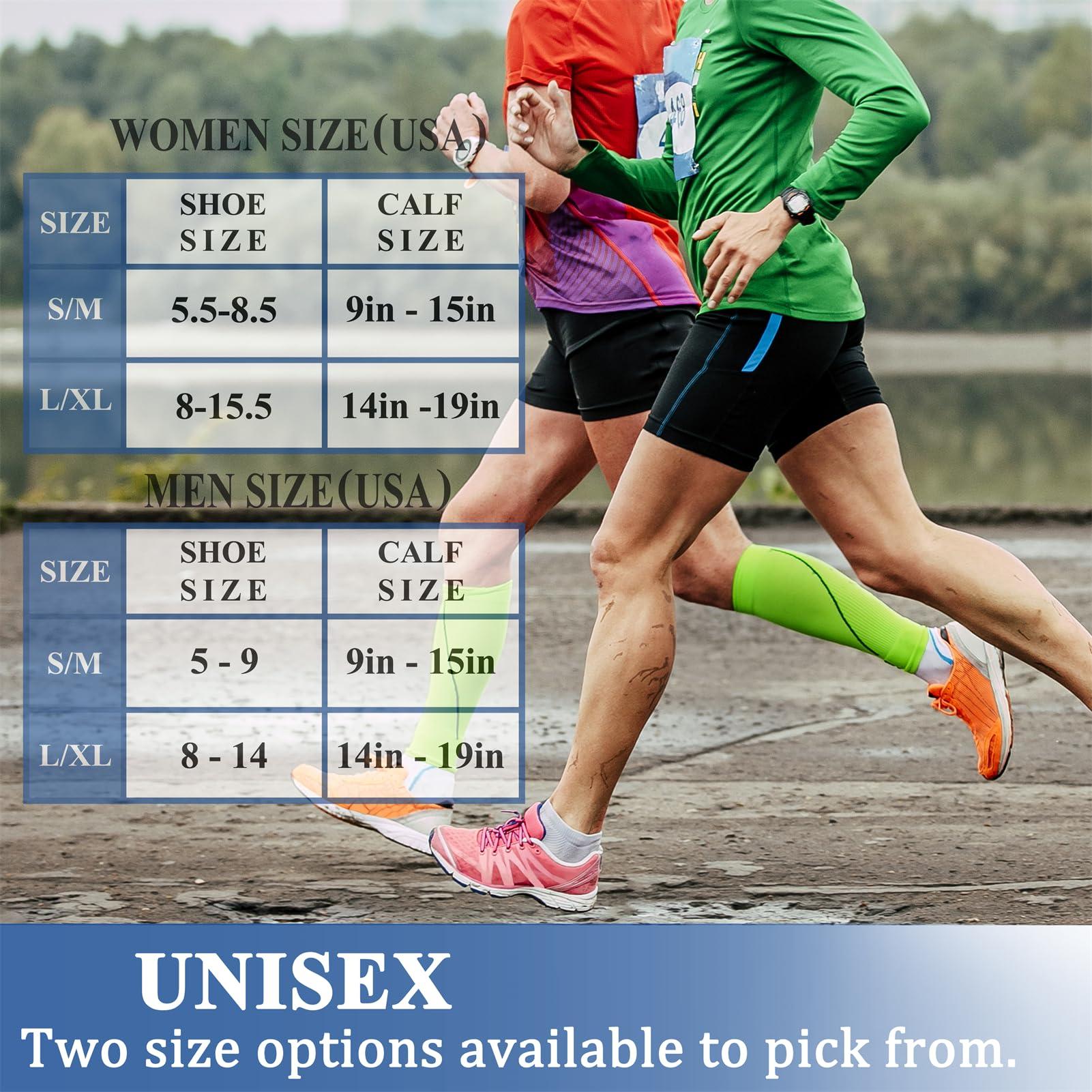 CHARMKING Compression Socks for Women & Men Circulation (3 Pairs) 15-20 mmHg is Best Support for Athletic Running Cycling - Image 6