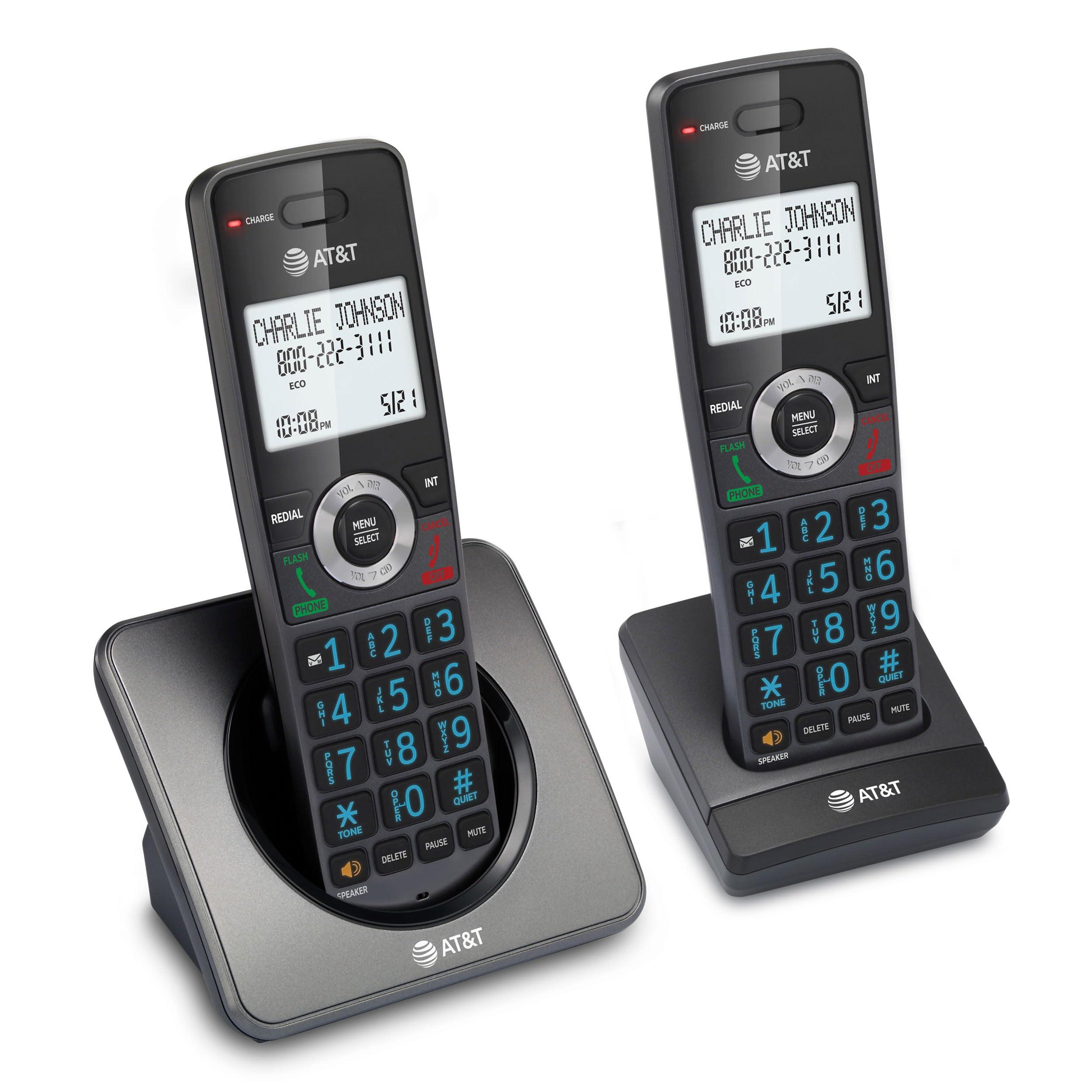 AT&T GL2101-2 DECT 6.0 2-Handset Cordless Home Phone with Call Block, Caller ID, Full-Duplex Handset Speakerphone, 2" White Backlit Display, Lighted Keypad (Graphite & Black) - Image 13