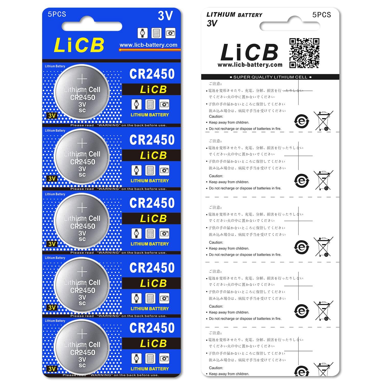LiCB 10 Pack CR2450 Battery 3V Lithium CR 2450 - Image 6