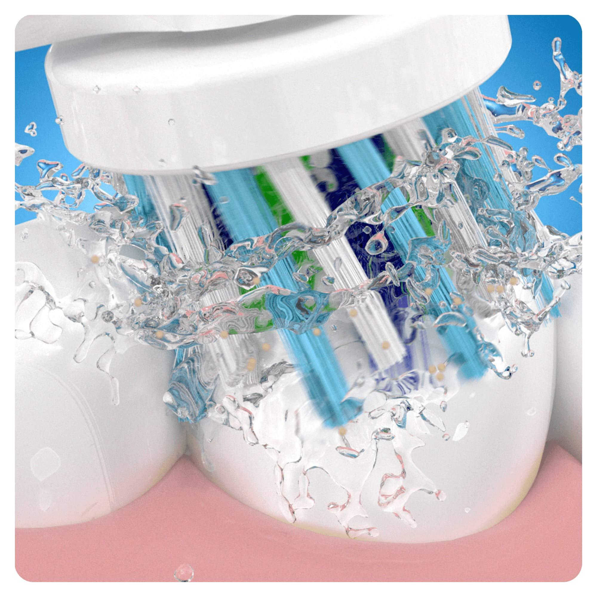Oral B Cross Action Electric Toothbrush Replacement Brush Heads Refill, 4Count - Image 3