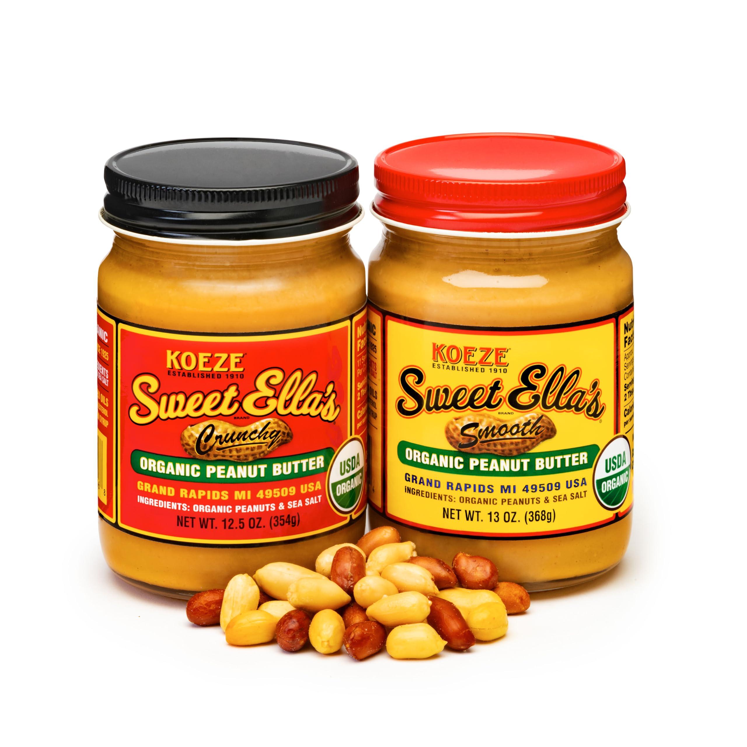 Sweet Ella's Smooth Organic Peanut Butter 13 oz. Jar - Image 2