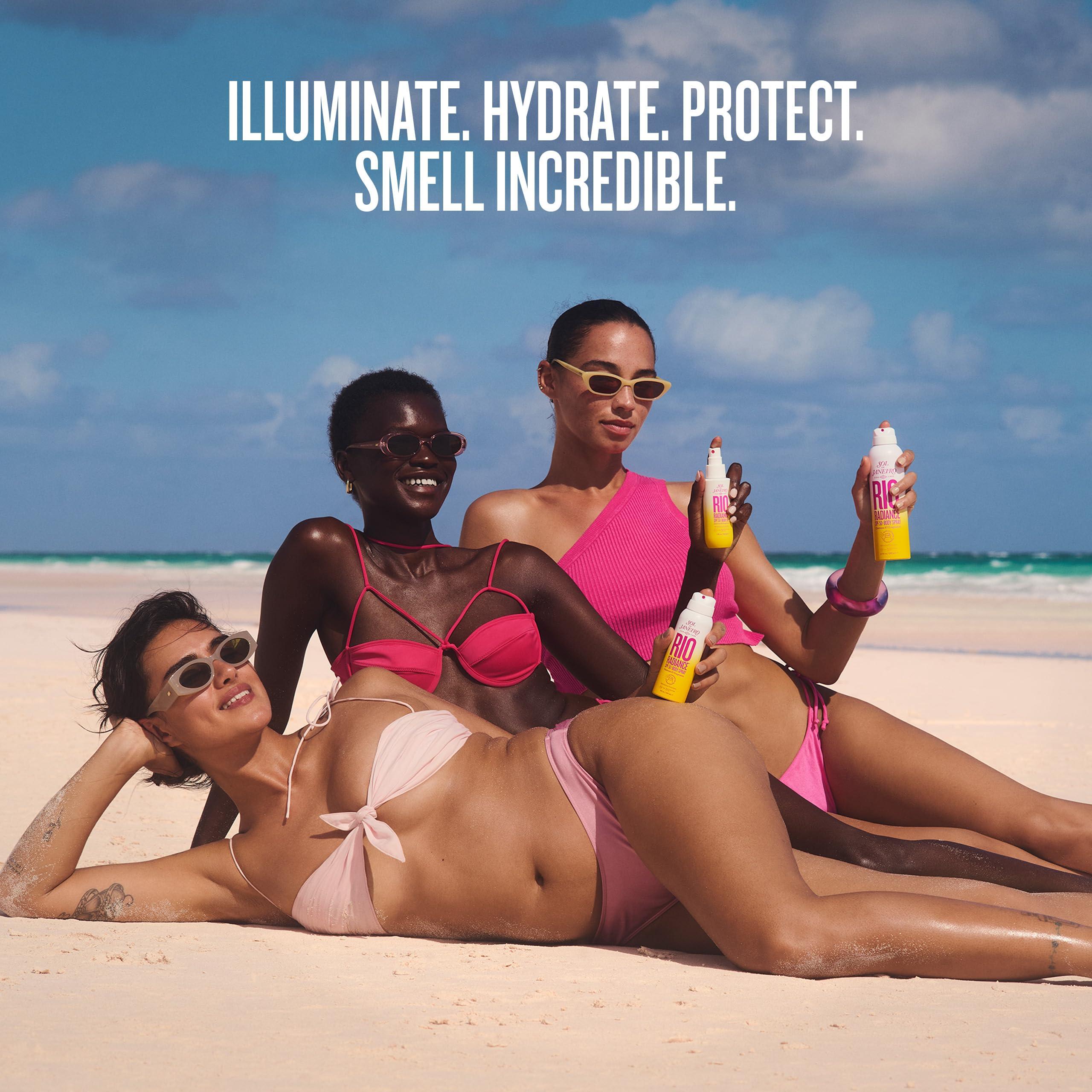 SOL DE JANEIRO Rio Radiance SPF 50 Body Spray Broad Spectrum | Spray Sunscreen for Body | Niacinamide and Antioxidants | Sheer Coverage | UV Protection - Image 8