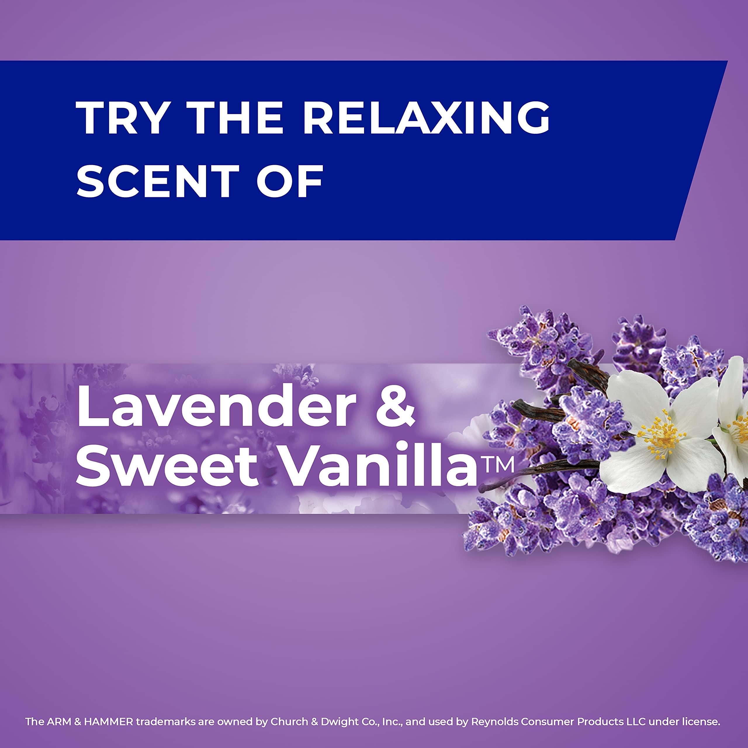 Hefty Small Garbage Bags, Flap Tie, Lavender & Sweet Vanilla Scent, 4 Gallon, 26 Count - Image 4