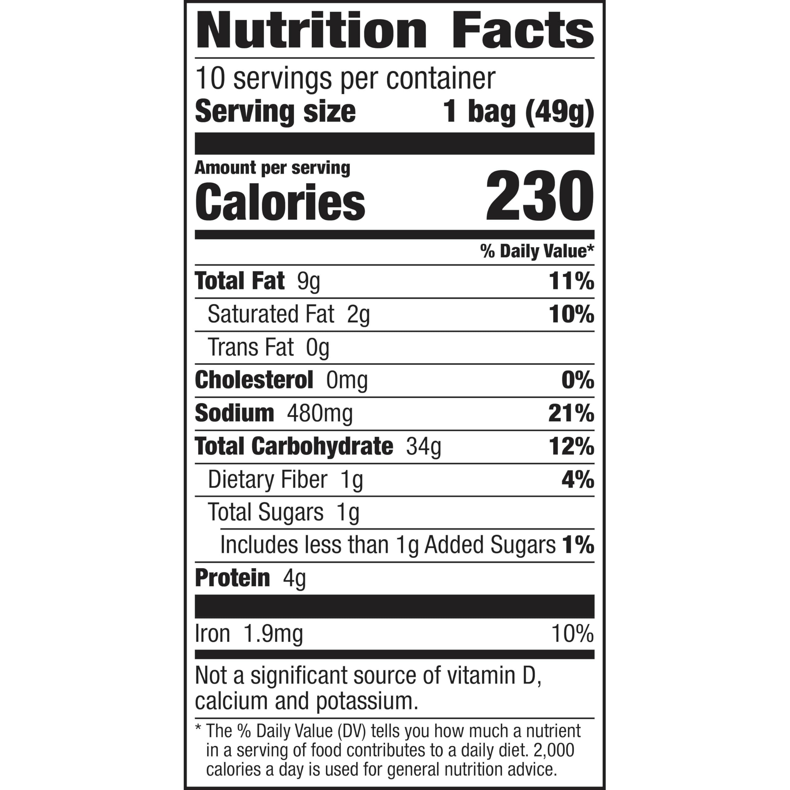 Gardetto's Original Recipe Snack Mix, Single Serve Bags Multipack, 10 Ct, 17.5 oz - Image 2