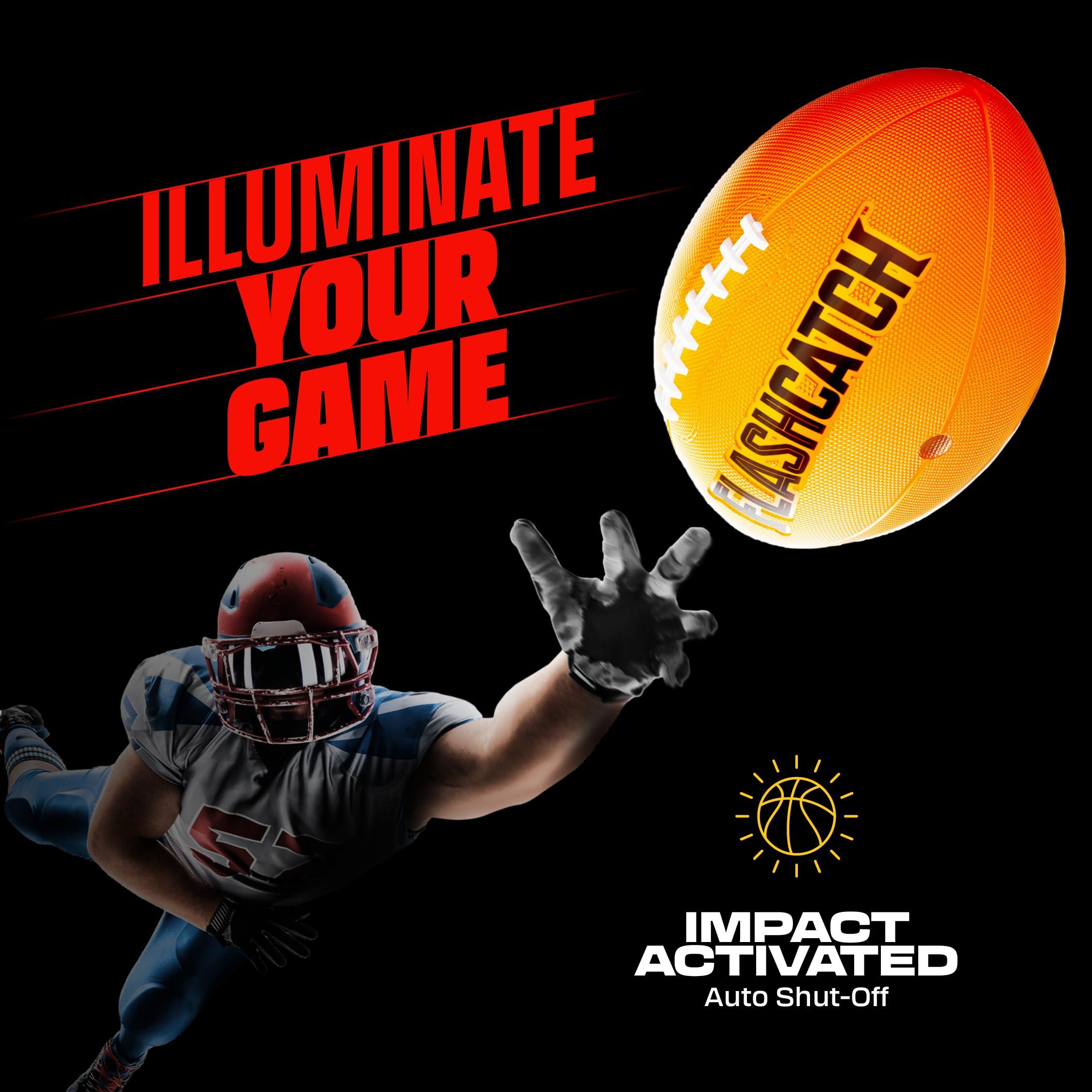 Light Up Football - Glow in the Dark Ball - NO 6 - Boys Gifts - Outdoor Sports, Birthday Gifts for Boys 8-15+ Year Old - Kids Teenage Youth Gift Ideas - Boy Toys Stuff Ages 8 9 10 11 12 13 14 15 - Image 2
