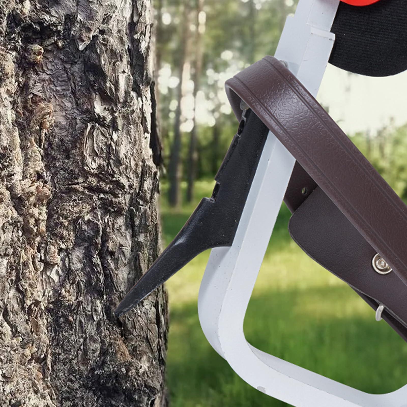 VEVOR Tree Climbing Spikes, 1 Pair Climbing Spurs, 350lbs Load Capacity Tree Climbing Gear with Straps and Spike Protectors, Arborist Equipment for Climbers, Hunting, Fruit Picking - Image 8