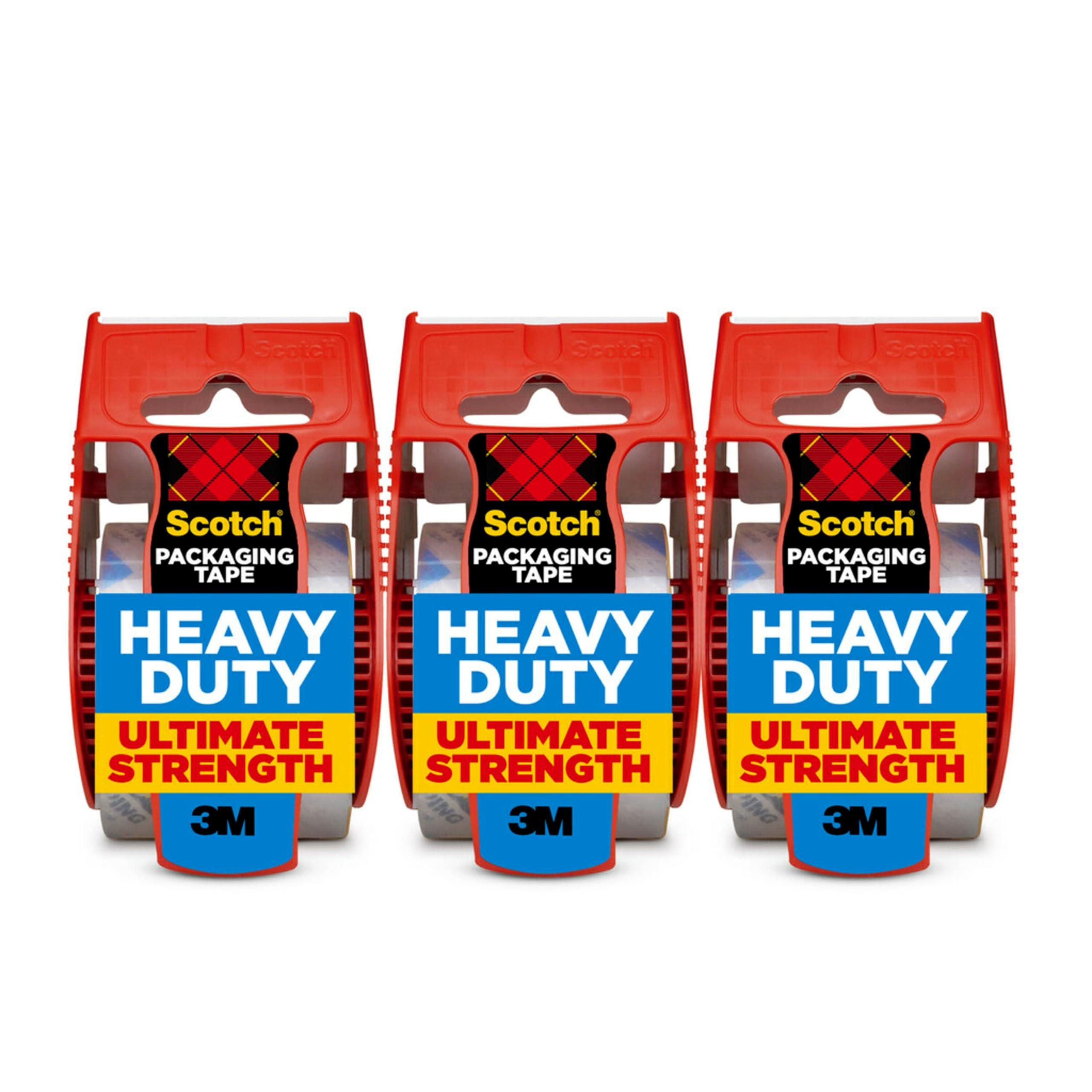 Scotch Heavy Duty Shipping and Moving Packing Tape, Clear, Packing and Moving Supplies, 1.88 in. x 22.2 yd., 3 Tape Rolls with Dispensers - Image 12