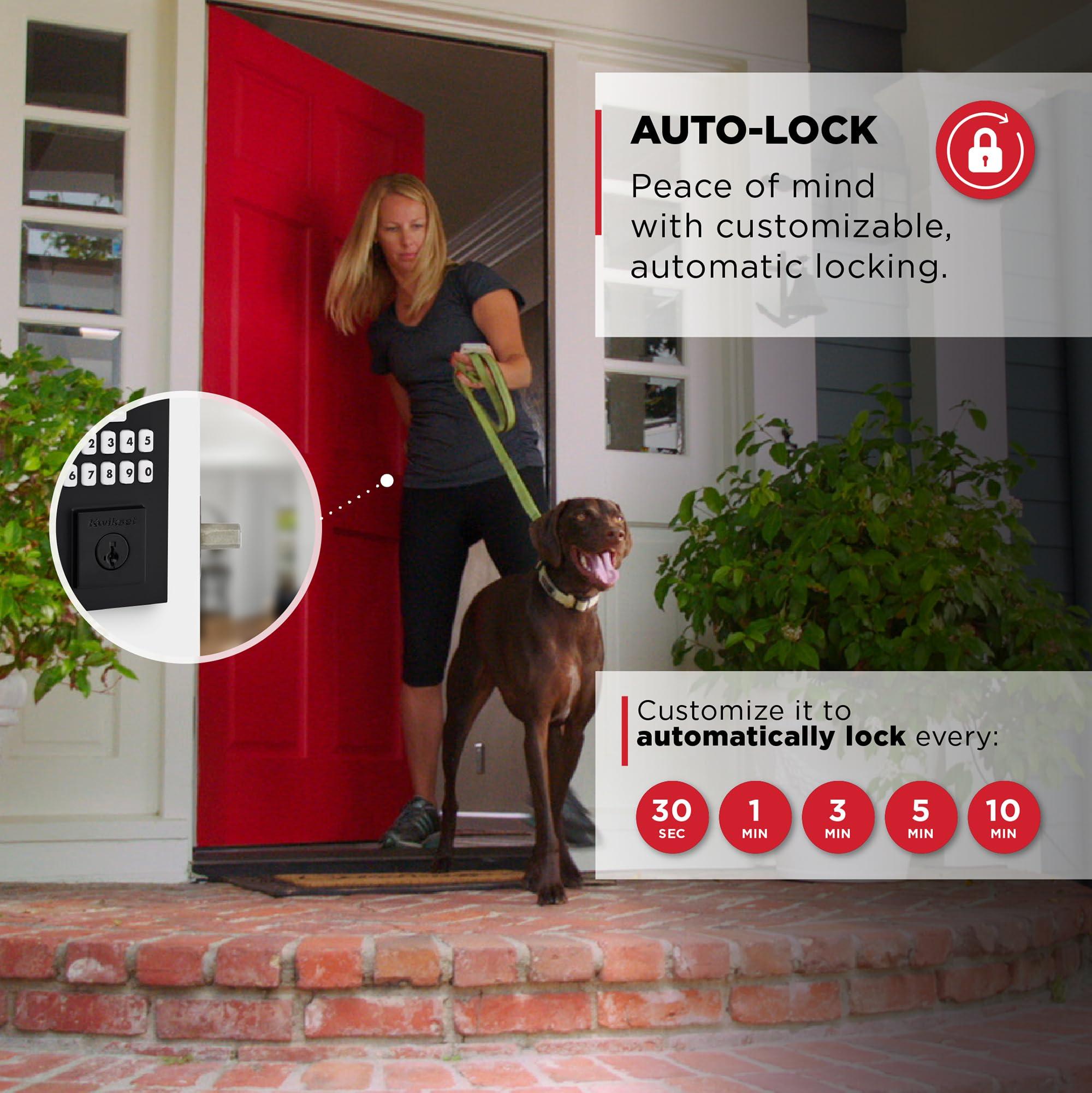 Kwikset SmartCode 260 Keyless Entry Electronic Keypad Deadbolt Door Lock with Auto-Lock, Custom User Codes, Advanced Security in Matte Black Contemporary - Image 6
