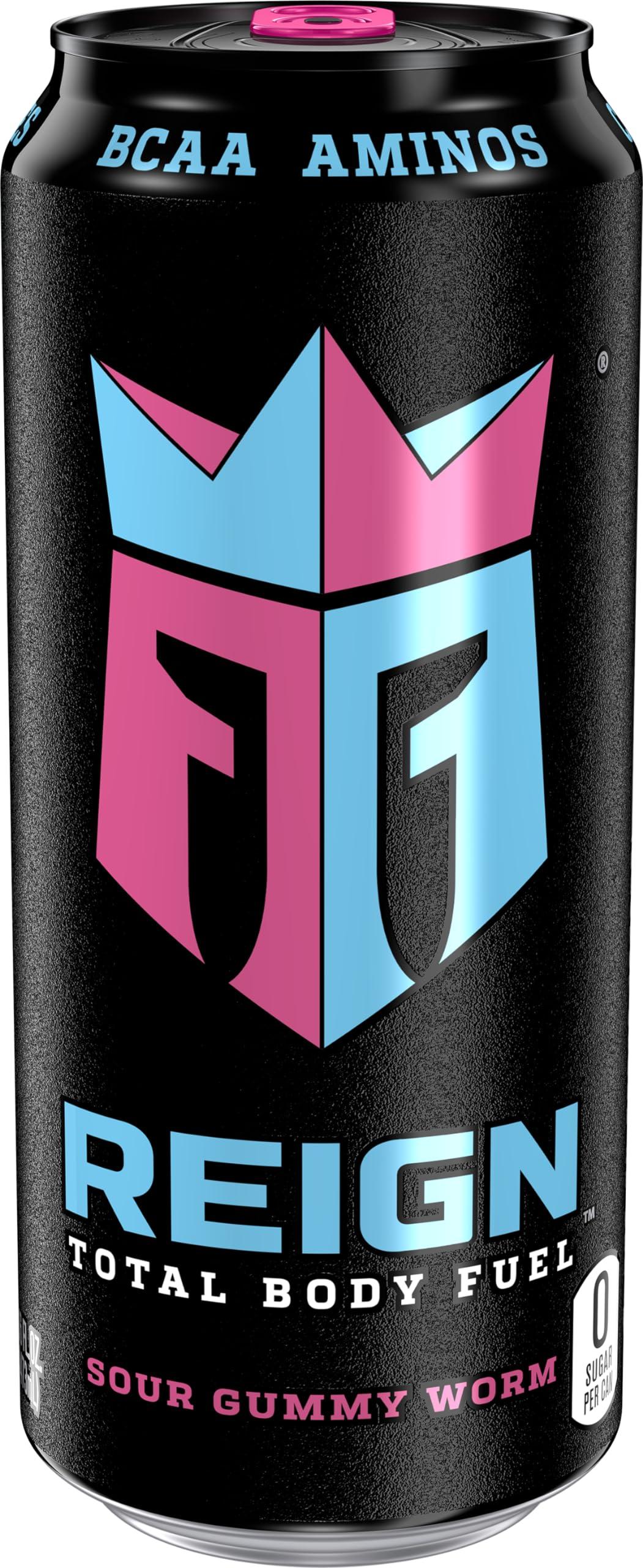 Reign Total Body Fuel, Sour Gummy Worm, Fitness & Performance Drink, 16 Fl Oz (Pack of 12) - Image 4