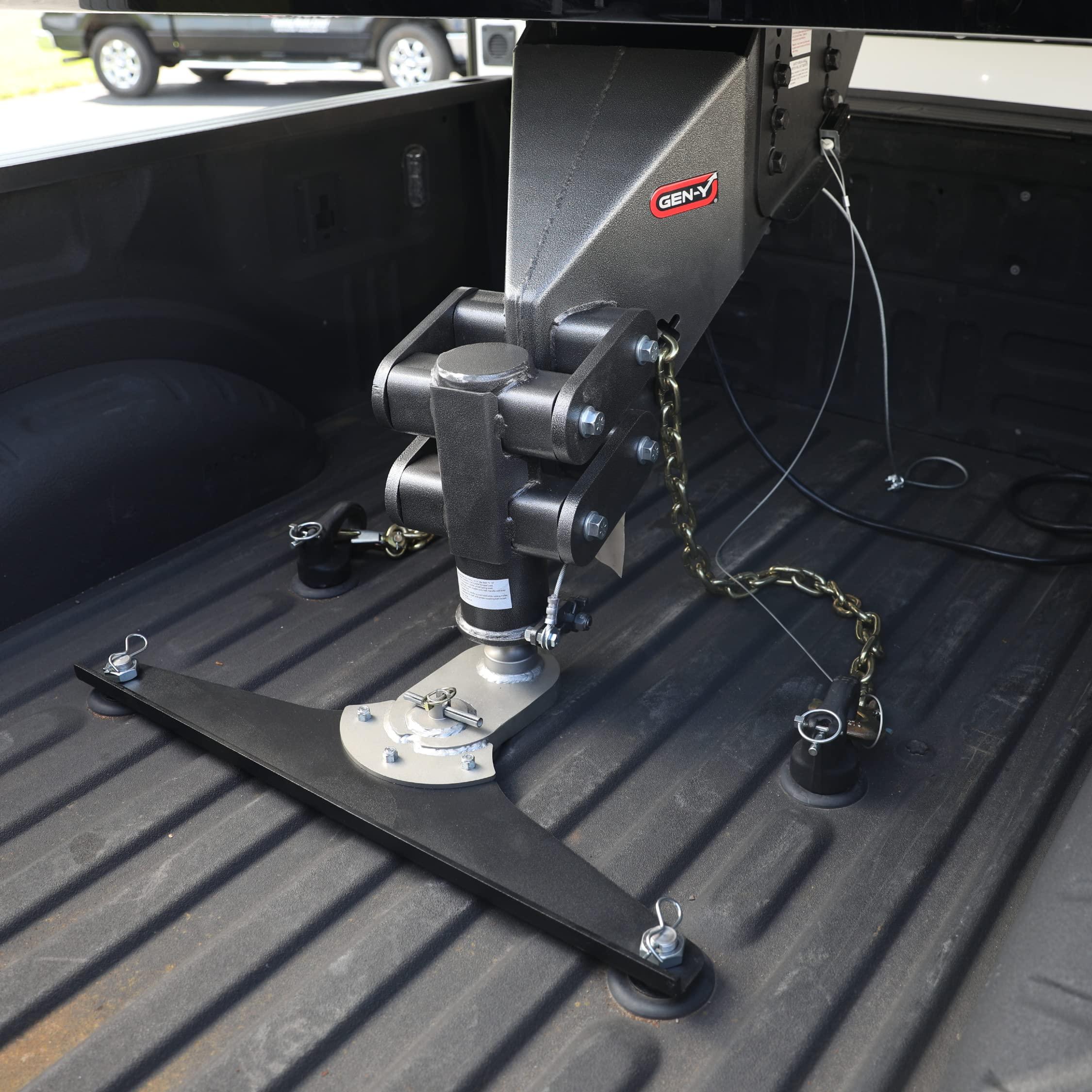 GEN-Y GH-21001 GoosePuck 5" Offset Gooseneck Ball for OEM Puck Mount System fits Ford 2017 to Current - 25,000 LB Towing Capacity - Image 3
