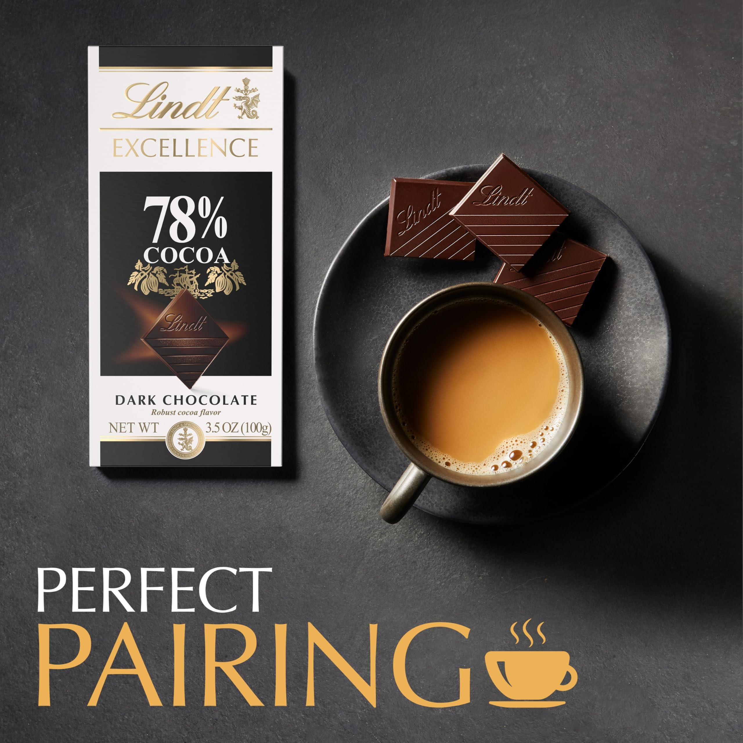 Lindt EXCELLENCE 78% Cocoa Dark Chocolate Bar, Dark Chocolate Candy, 3.5 oz. (12 Pack) - Image 4