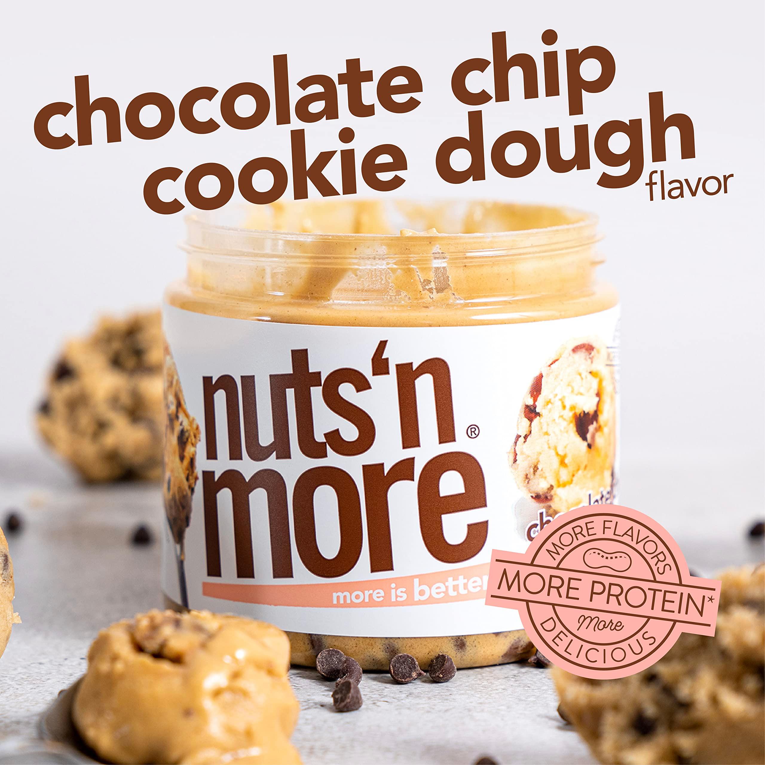Nuts ‘N More Chocolate Chip Cookie Dough Peanut Butter Spread - High Protein, Low Carb, Low Sugar, Gluten Free, Non-GMO, All-Natural Nut Butter Snack (15oz Jar) - Image 7