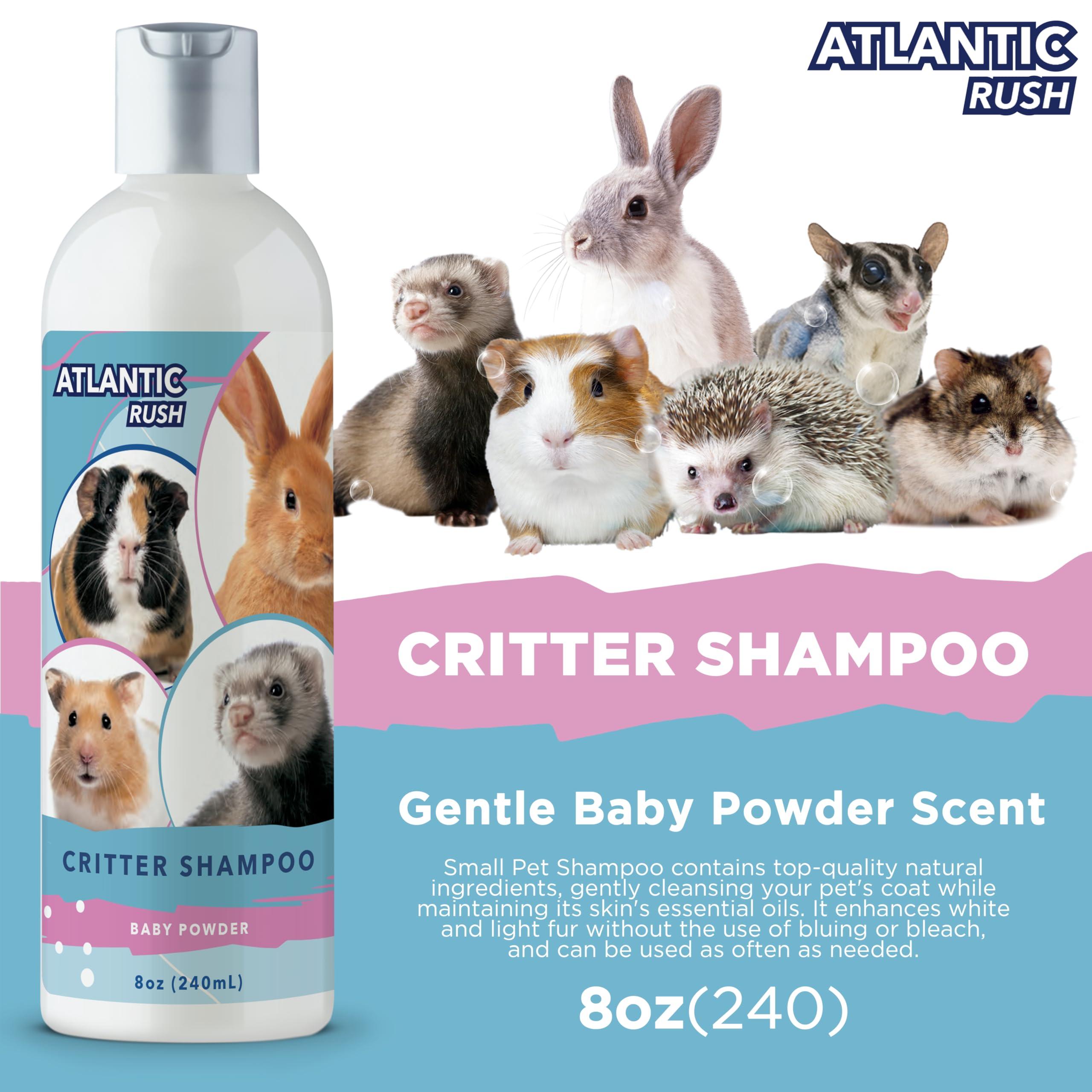 Critter Shampoo for Small Pets - 8oz Small Animal Baby Powder Scented Shampoo - Pet Shampoo for Small Critters Including Ferrets, Guinea Pigs, Rabbits, Hedgehogs, Hamsters & Sugar Gliders - Image 2