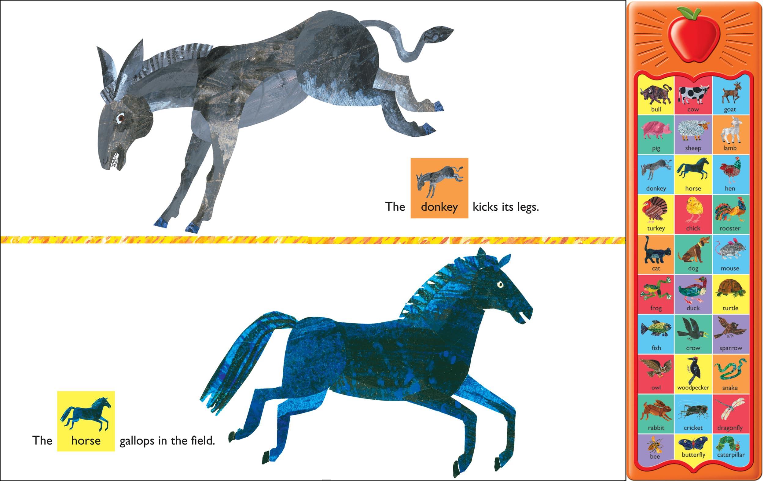 World of Eric Carle, Around the Farm 30-Button Animal Sound Book - Great for First Words - PI Kids - Image 7