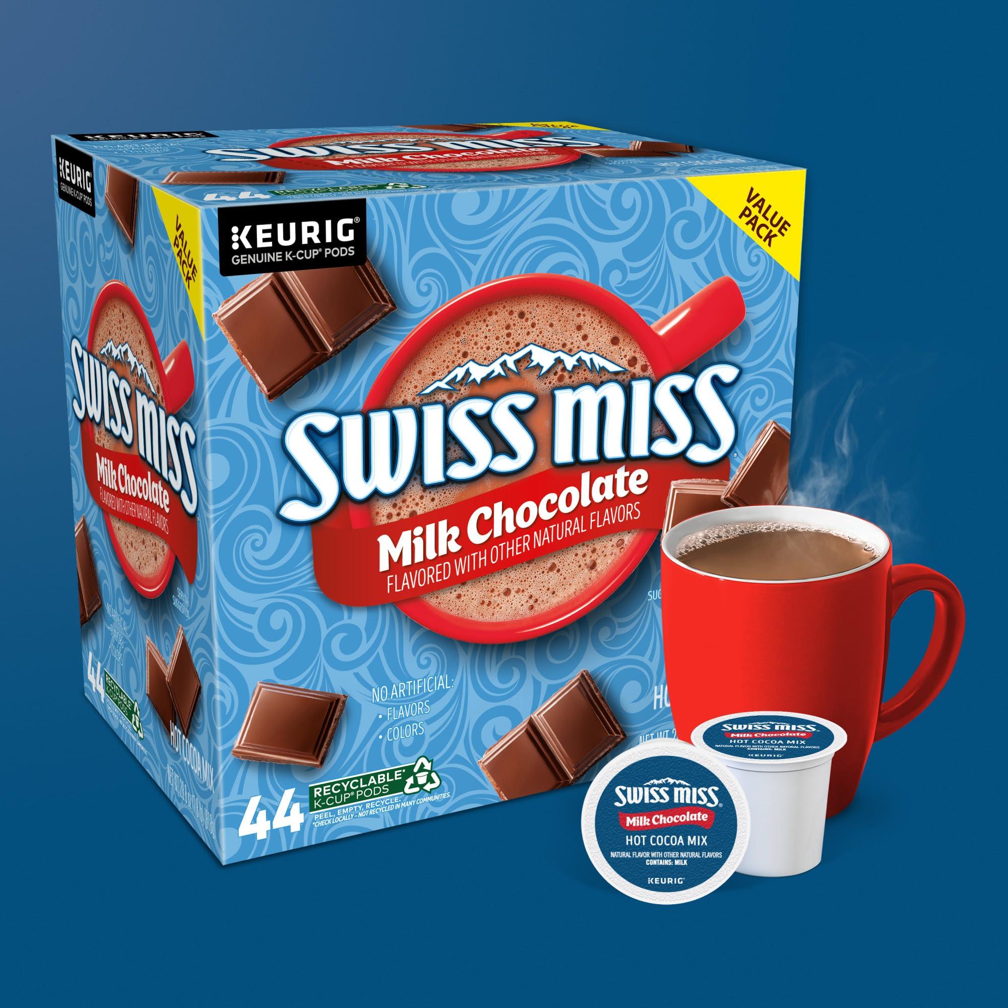 Swiss Miss Milk Chocolate Hot Cocoa, Single-Serve Keurig K-Cup Pods, Hot Chocolate, 44 Count - Image 8