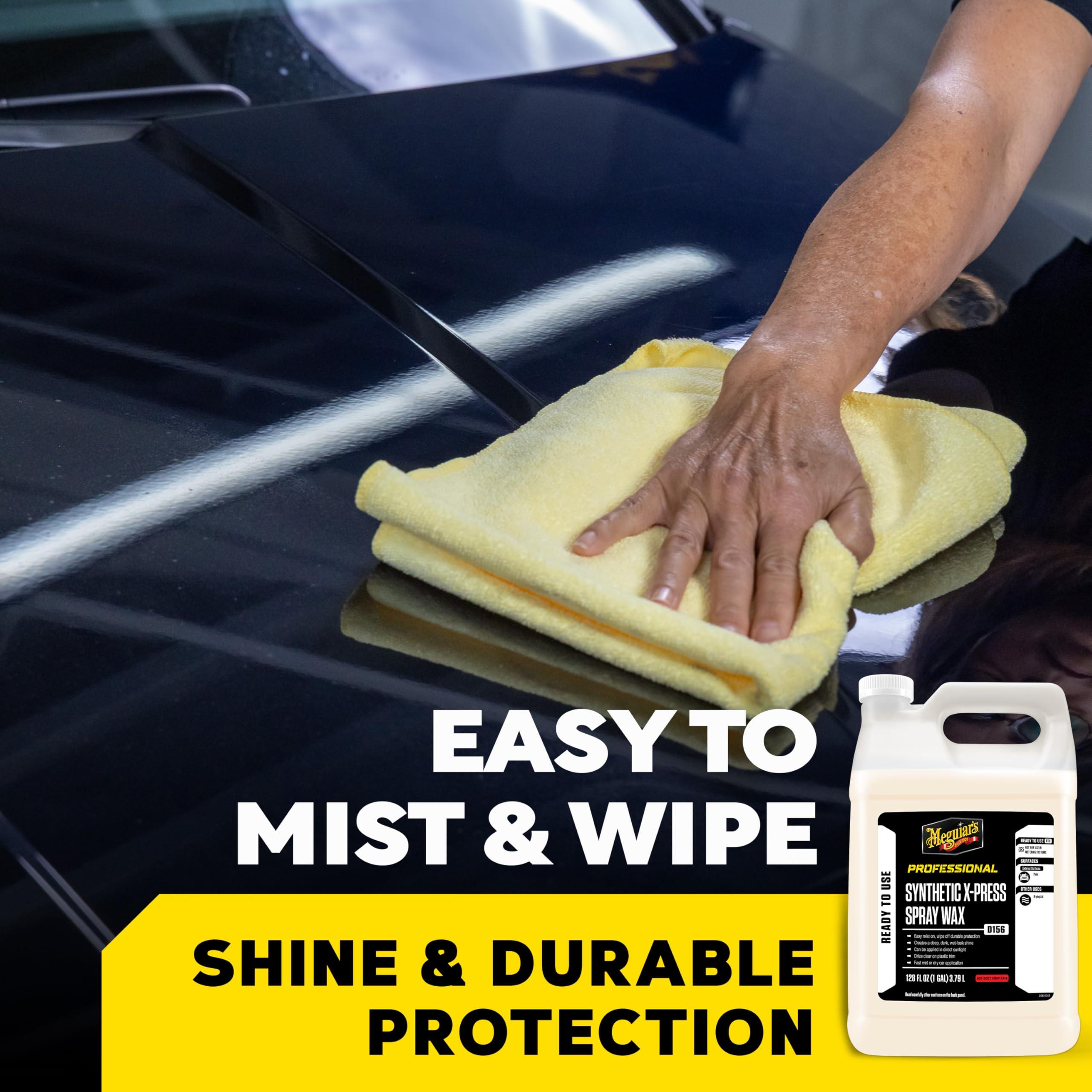 Meguiar's D15601 Synthetic X-Press Spray Wax for Car Detailing, Creates a Deep Shiny Look, Can Be Applied to Wet or Dried Paint and In Direct Sunlight, Moisture Rolls Off Waxed Paint, 1 Gallon - Image 2