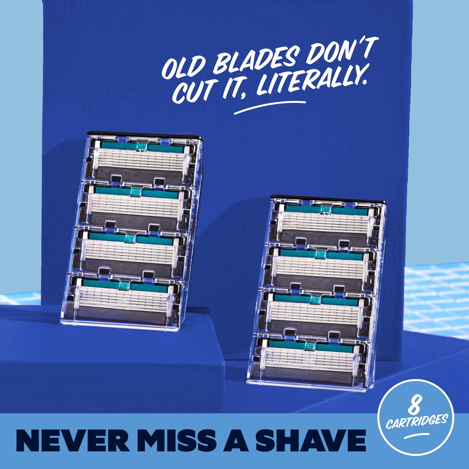 Dollar Shave Club | 6 Blade Razor Refills (8 Pack) | 6 Stainless Steel Blades for a Close & Comfortable Shave - Image 5