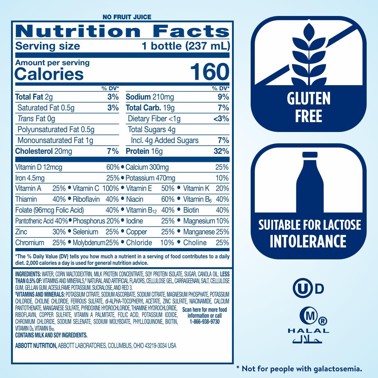 Ensure High Protein Nutritional Shake, 16g Protein, Meal Replacement Shakes, With Nutrients to Support Immune System Health, Strawberry, 8 Fl Oz (Pack of 24) - Image 6