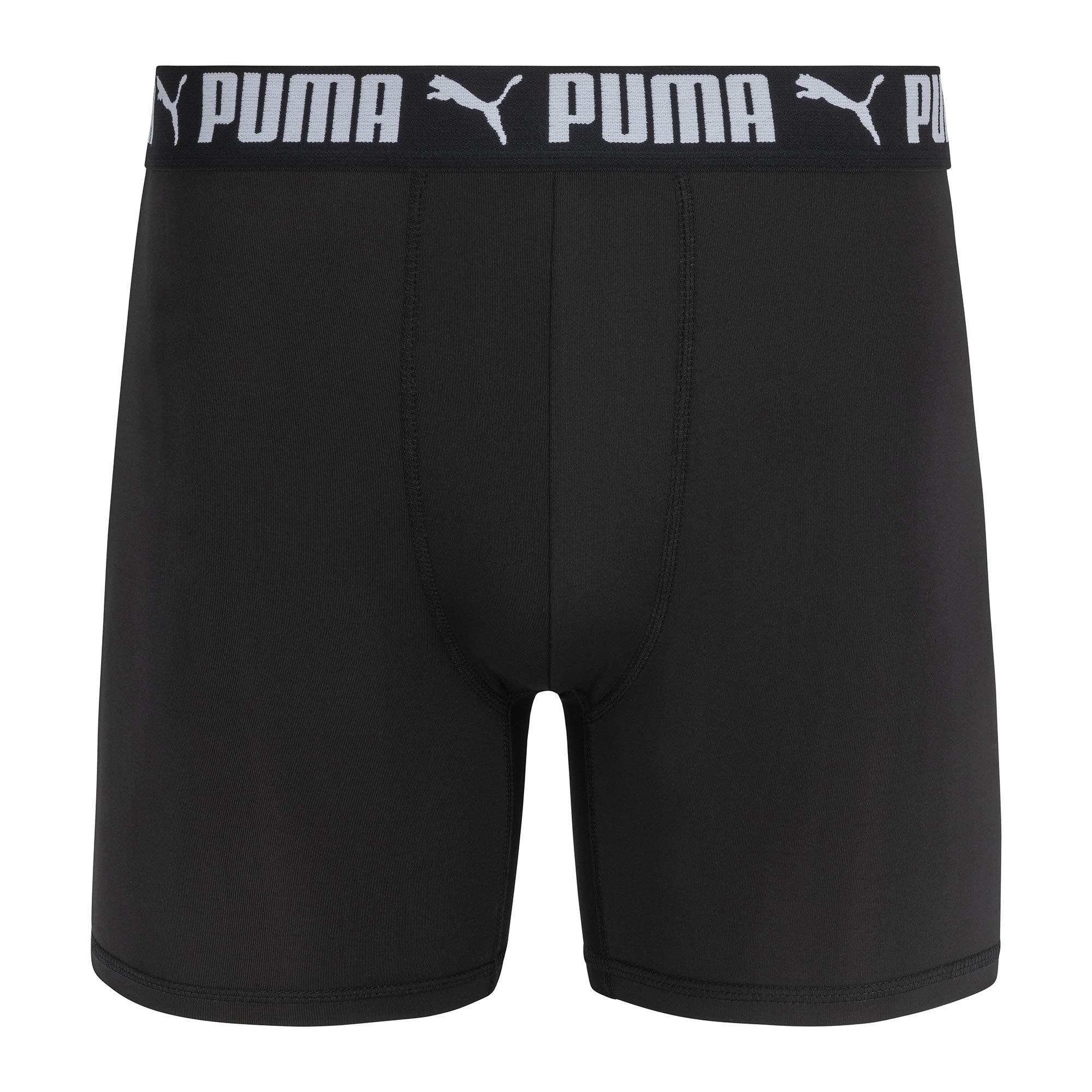 PUMA Men's 3 Pack Athletic Fit Boxer Briefs - Image 5
