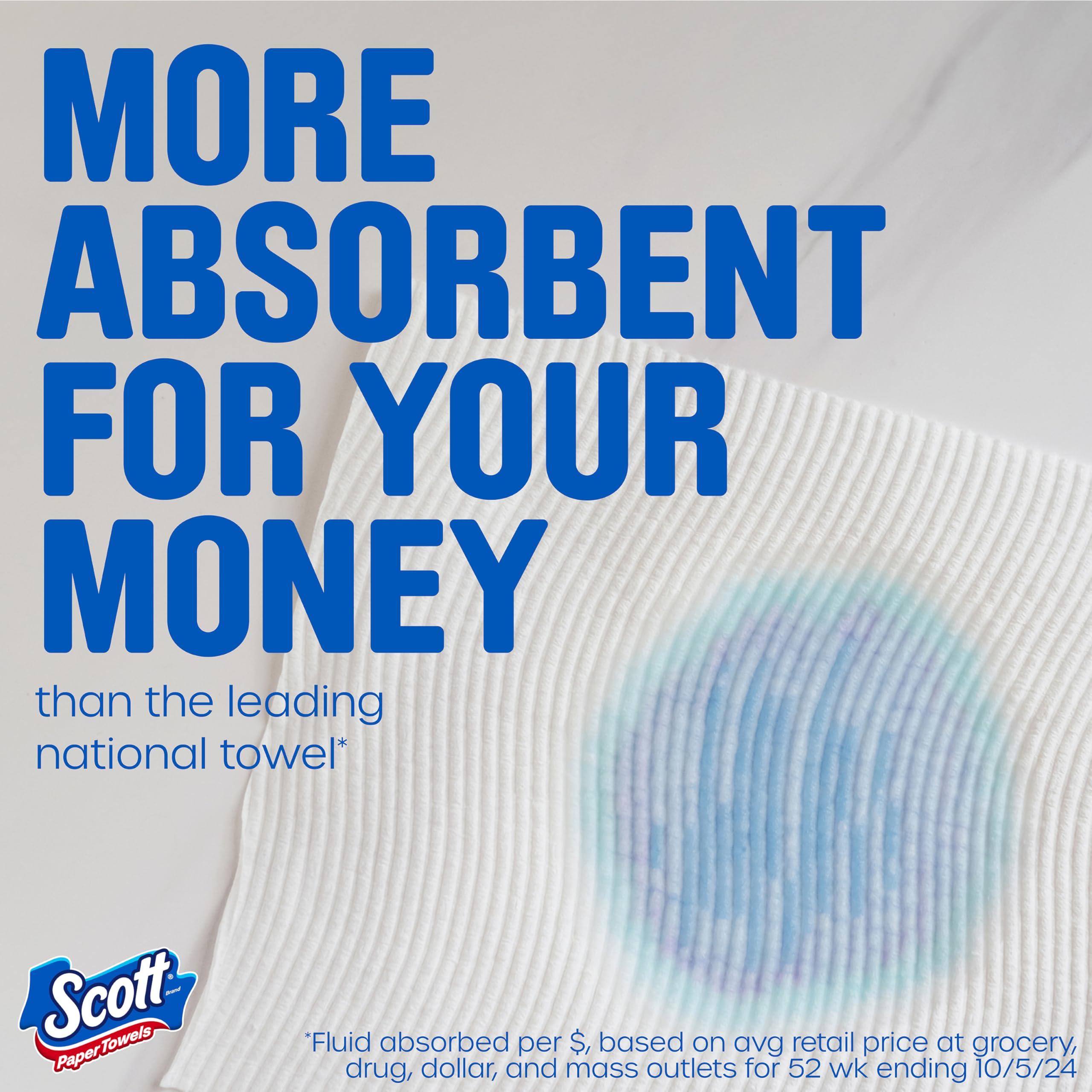 Scott Paper Towels, Choose-A-Sheet, 6 Double Rolls = 12 Regular Rolls (100 Sheets Per Roll) - Image 3
