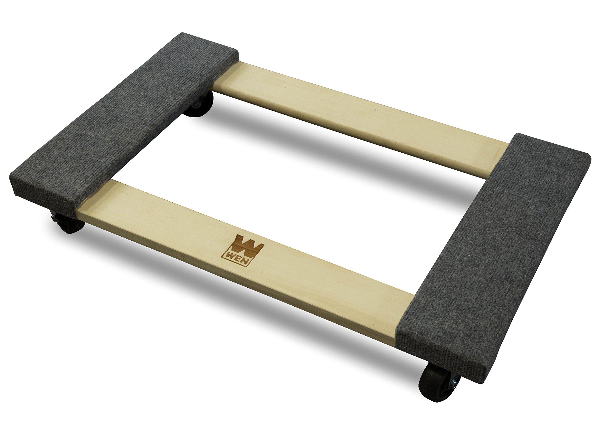 WEN 1320 lbs. Capacity 18 in. x 30 in. Hardwood Furniture Moving Dolly, Two Pack - Image 3
