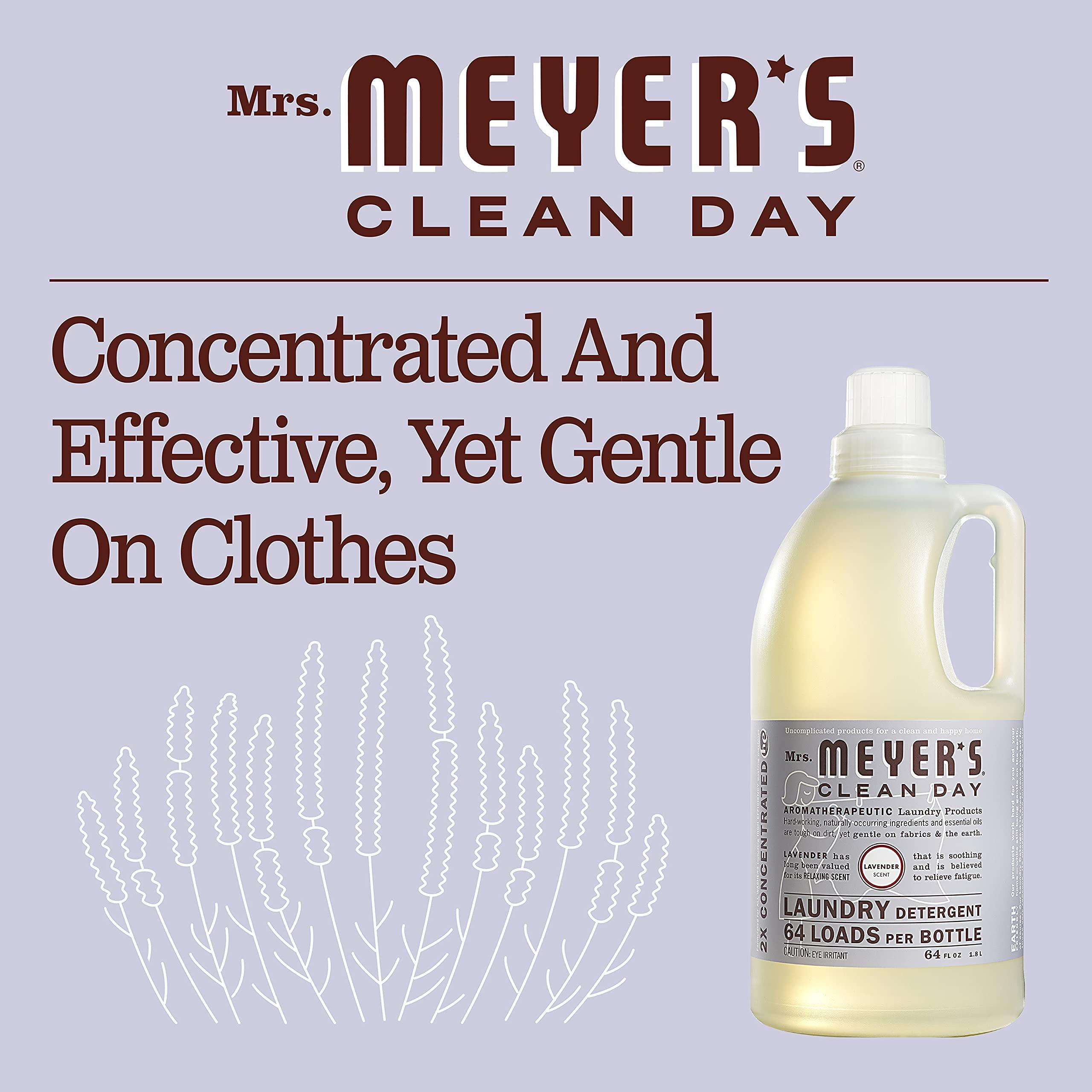 MRS. MEYER'S Clean Day Liquid Laundry Detergent, Cruelty Free and Biodegradable Formula, Lavender Scent, 64 oz- Pack of 2 - Image 6