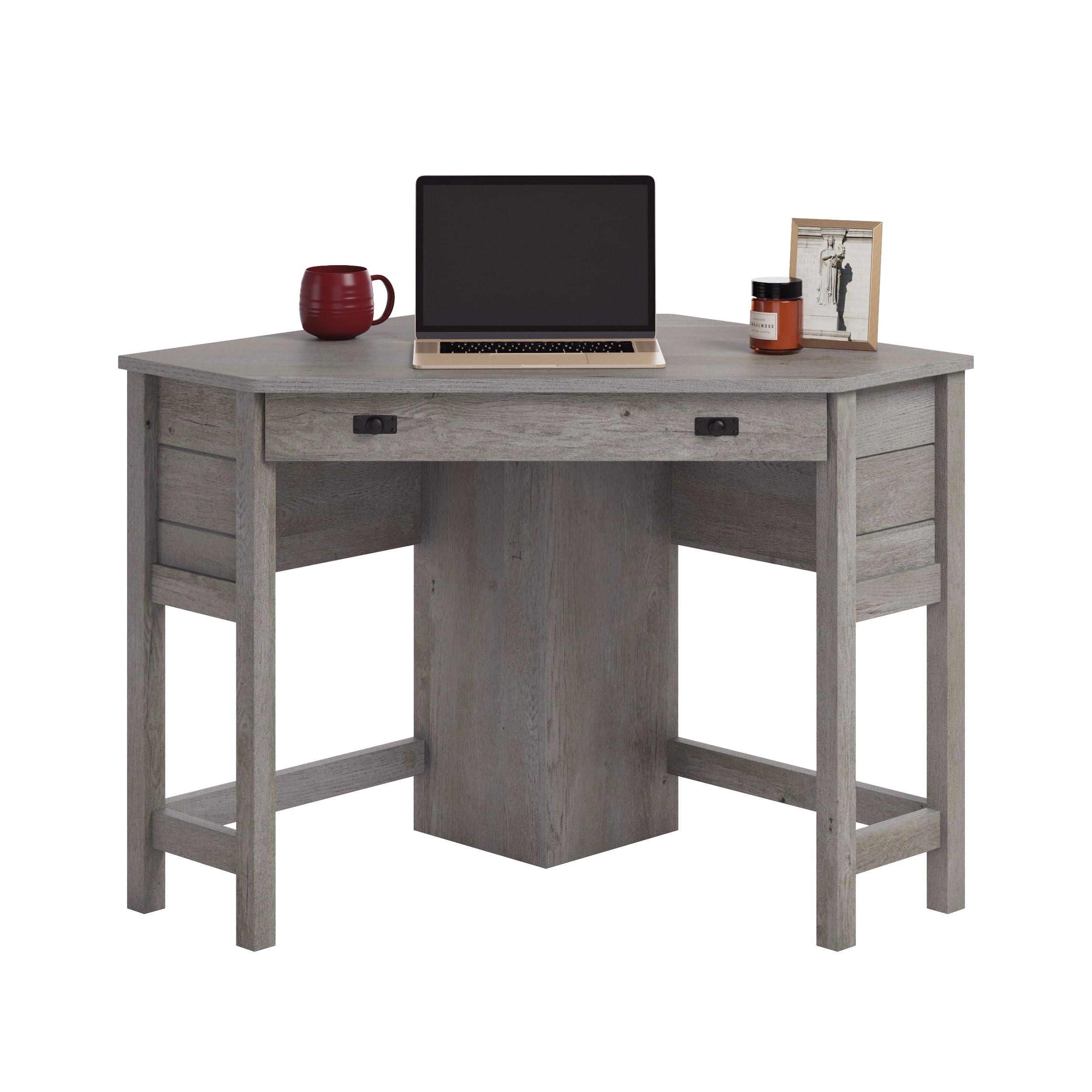 Sauder Cottage Road Space Saving Corner Computer Desk, Mystic Oak Finish - Image 6